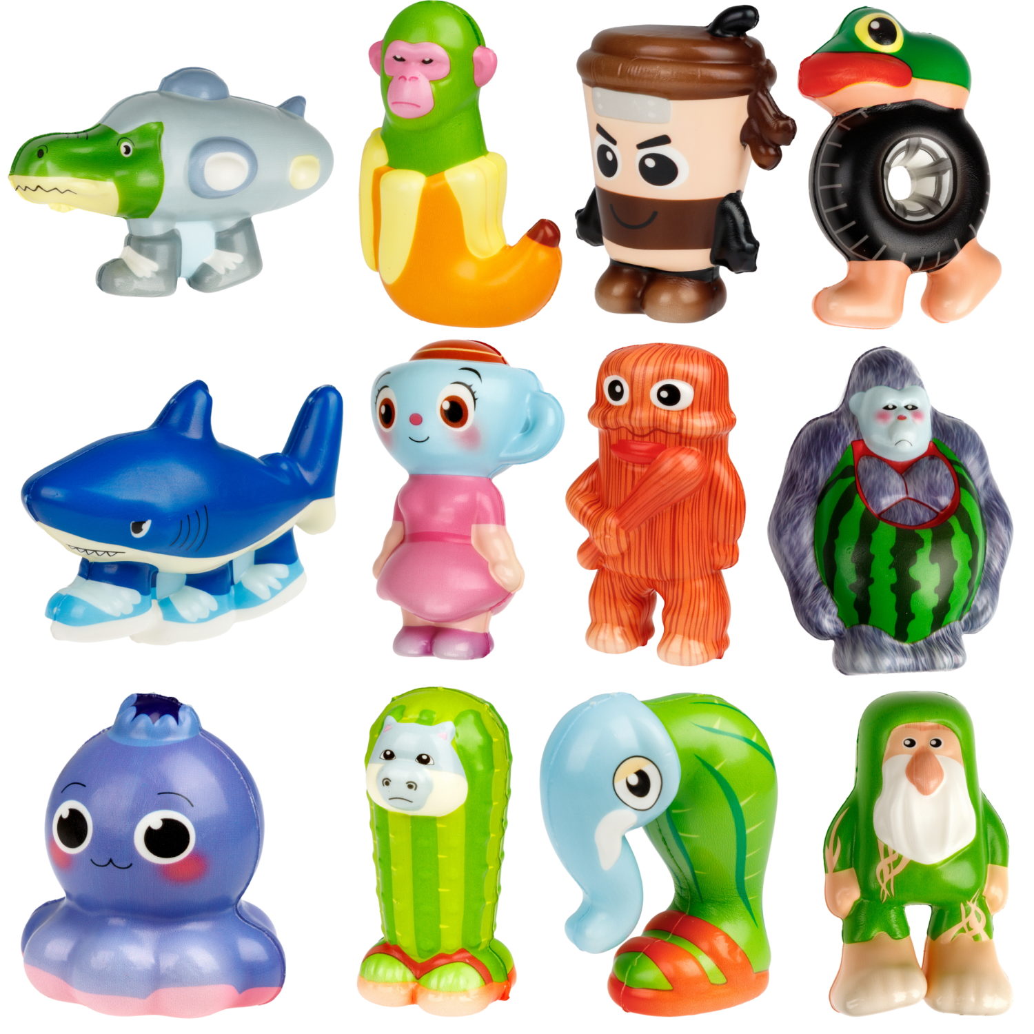 Игрушка-антистресс 1TOY Squishy Итальянский брейнрот, 10-12 см, сквиши в ассортименте