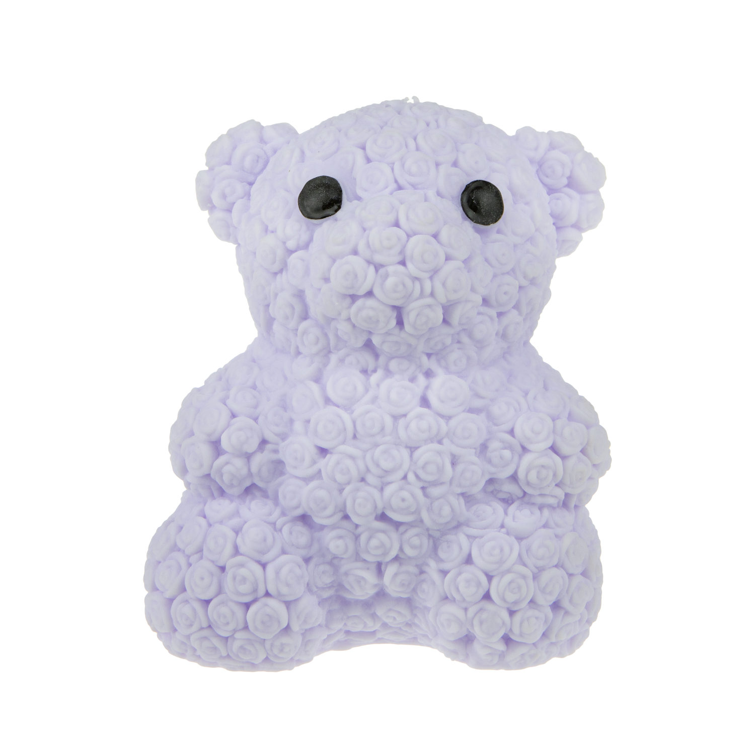 1toy Жмяка мишка в розах со светом, 8*6 см, 4 цвета, цветной пакет с подвесом, 12 шт в д/б