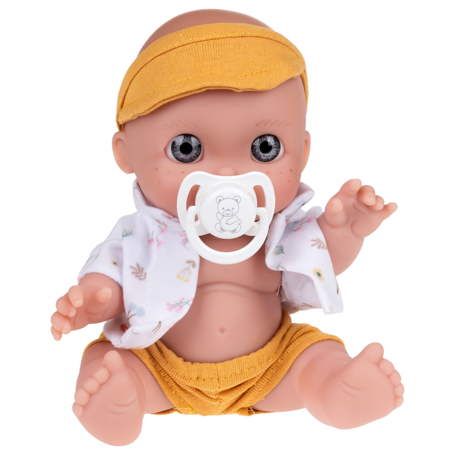 Испанская кукла для девочки reborn Arias пупс мальчик, виниловый, силиконовый, 17 см