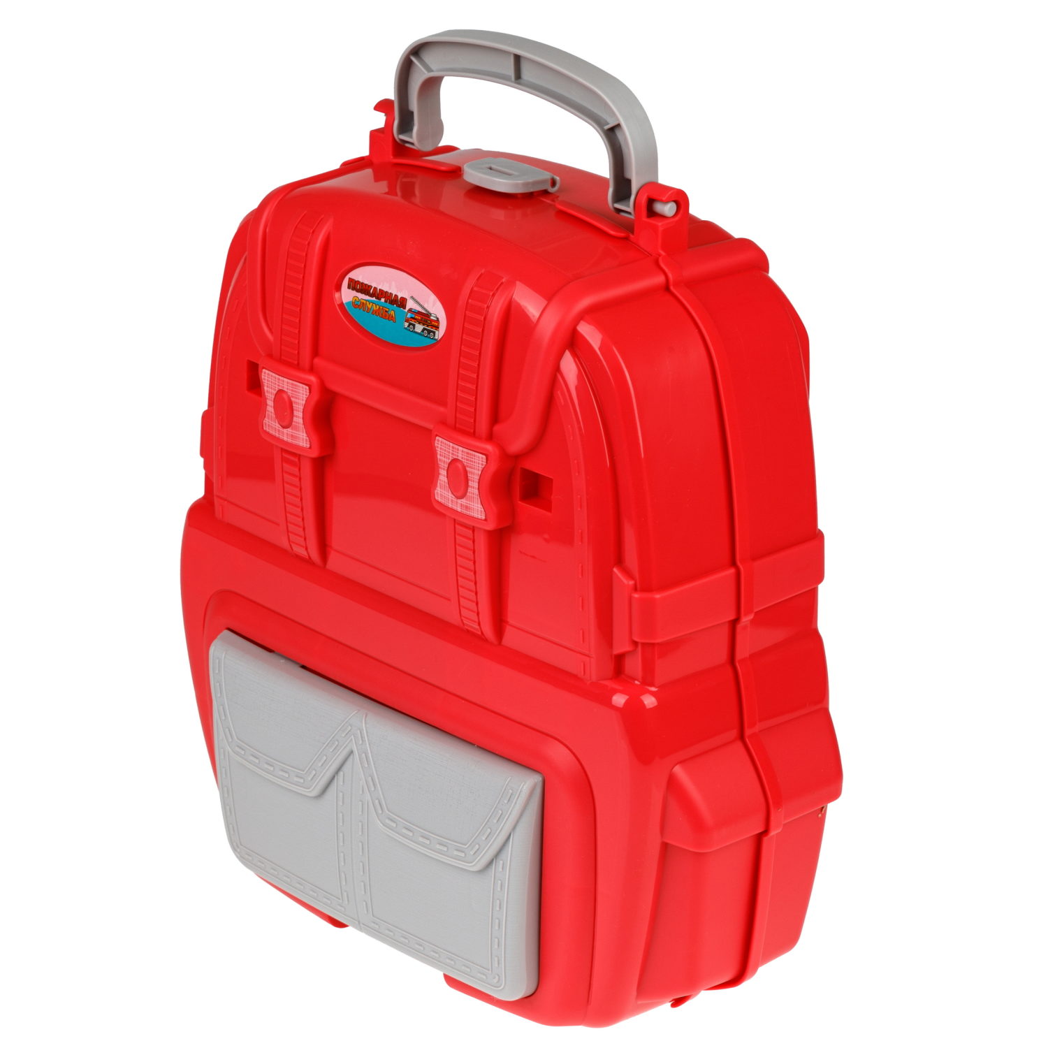 1toy Транспаркинг парковка-рюкзак "Пожарная служба"