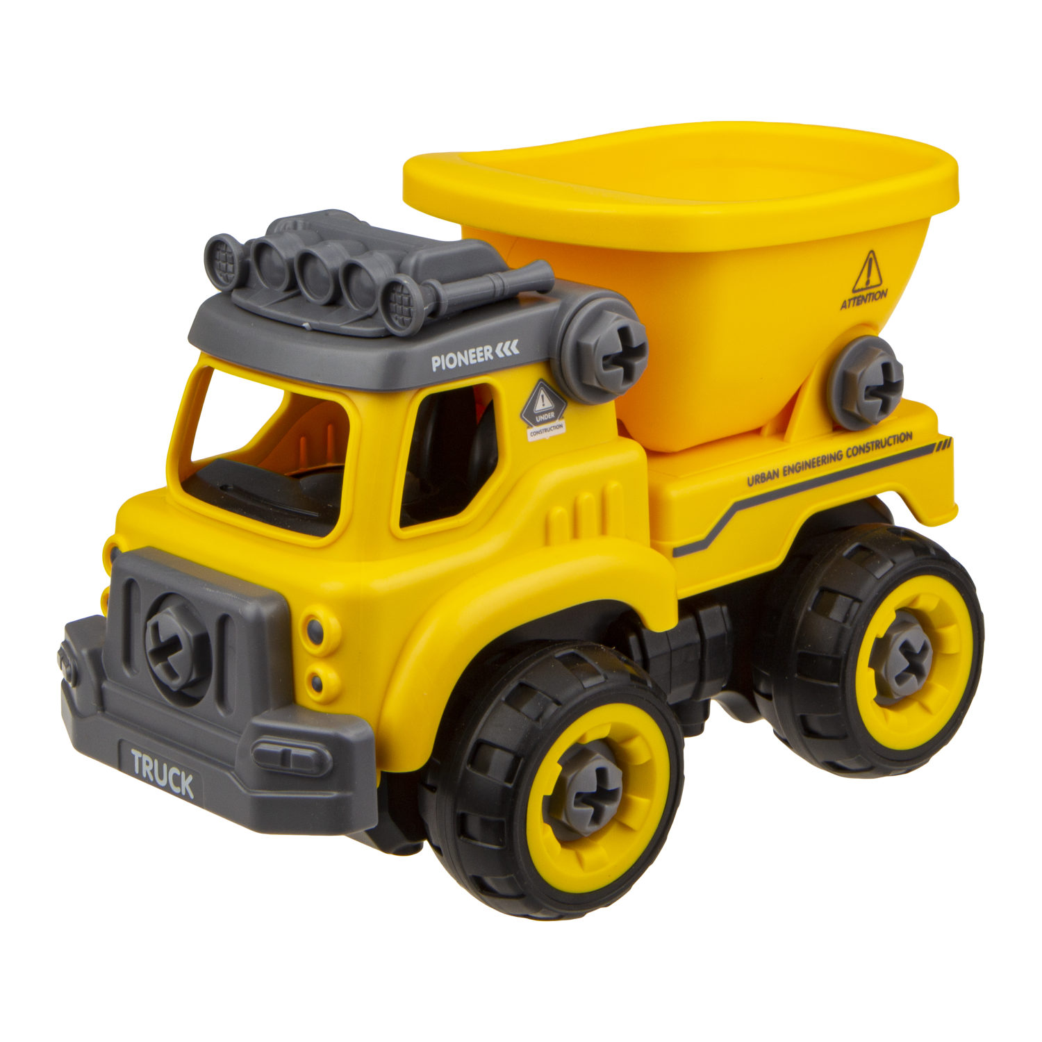 Машинка - конструктор 1TOY Горстрой Самосвал, грузовик с шуруповертом и отверткой