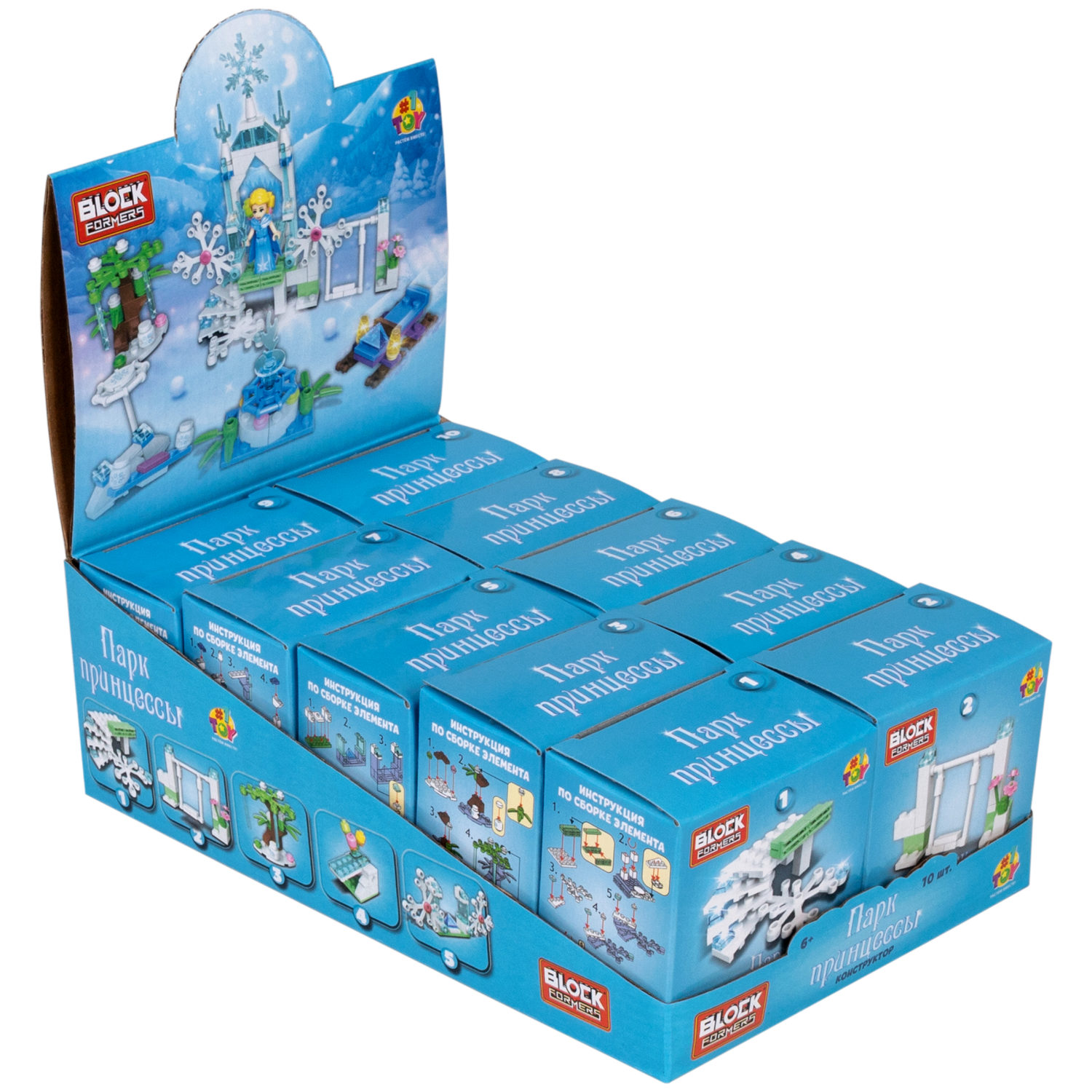 1TOY конструктор Blockformers "Парк принцессы", в ассортименте 10 видов