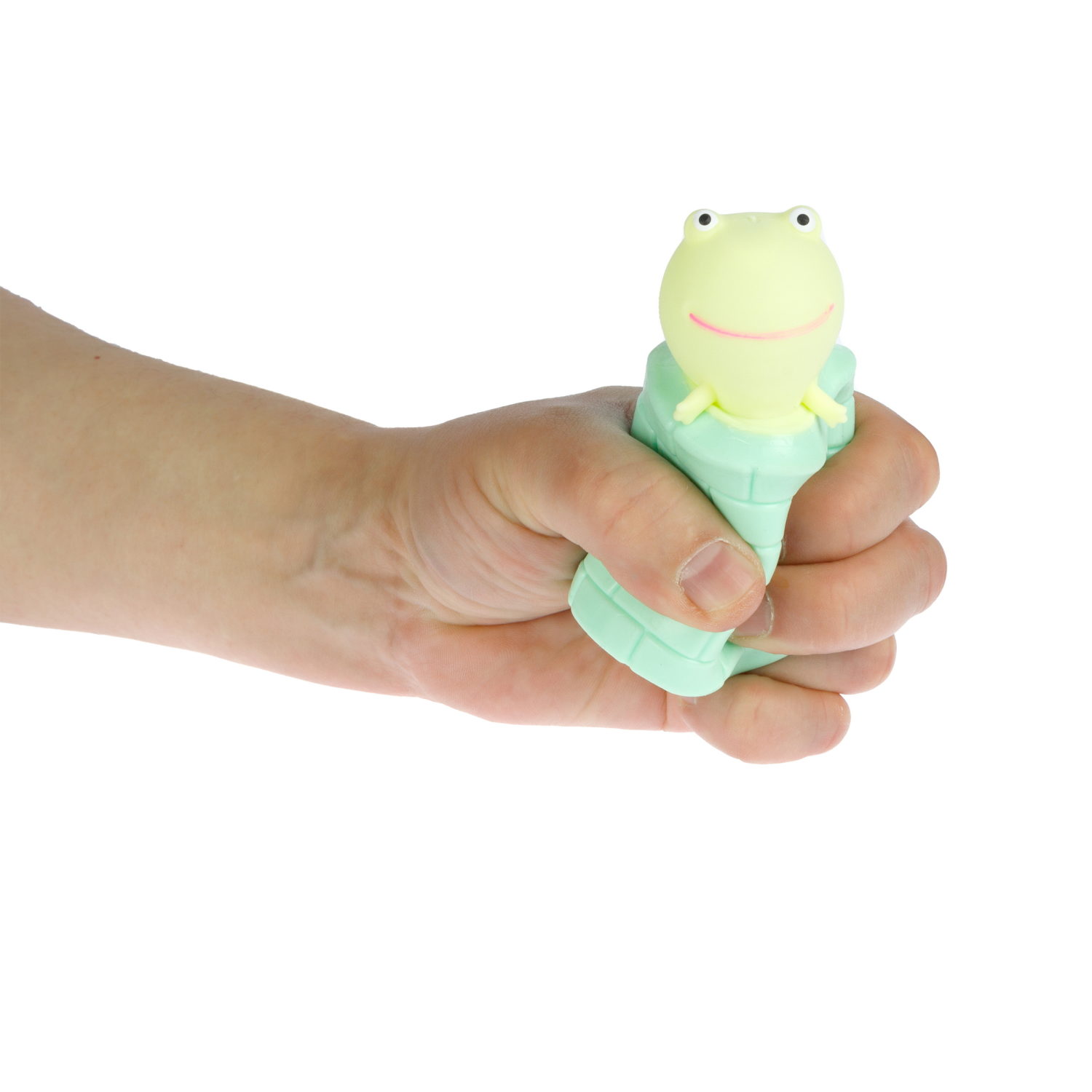 1Toy Жмяка "Выскочка. Лягушка" 6х6х6 см, 4 вида в асс., 12 шт. в д/б