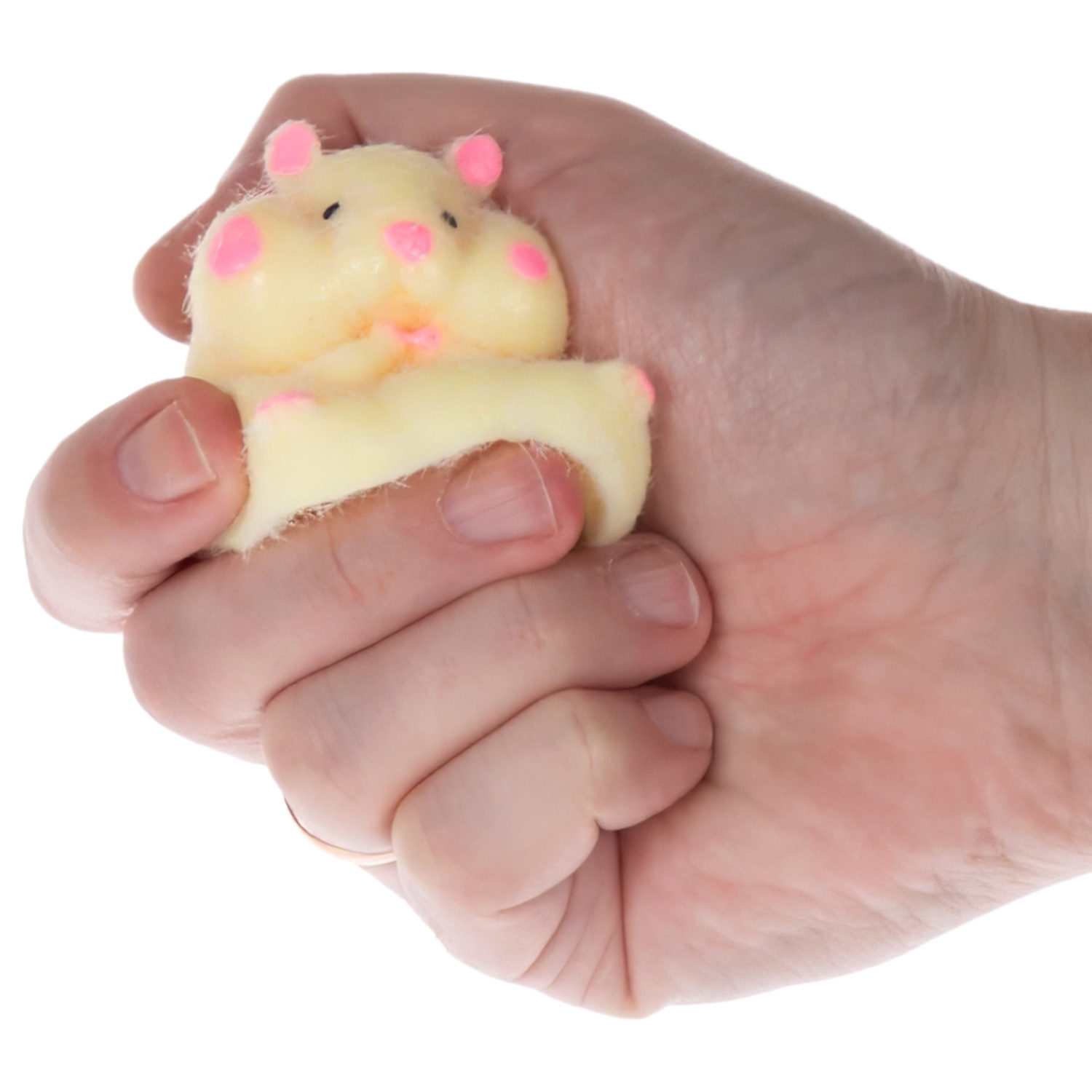 Таба сквиш 1TOY Крутой замес Пушок,  Хомяк, 7х5,5х3 см