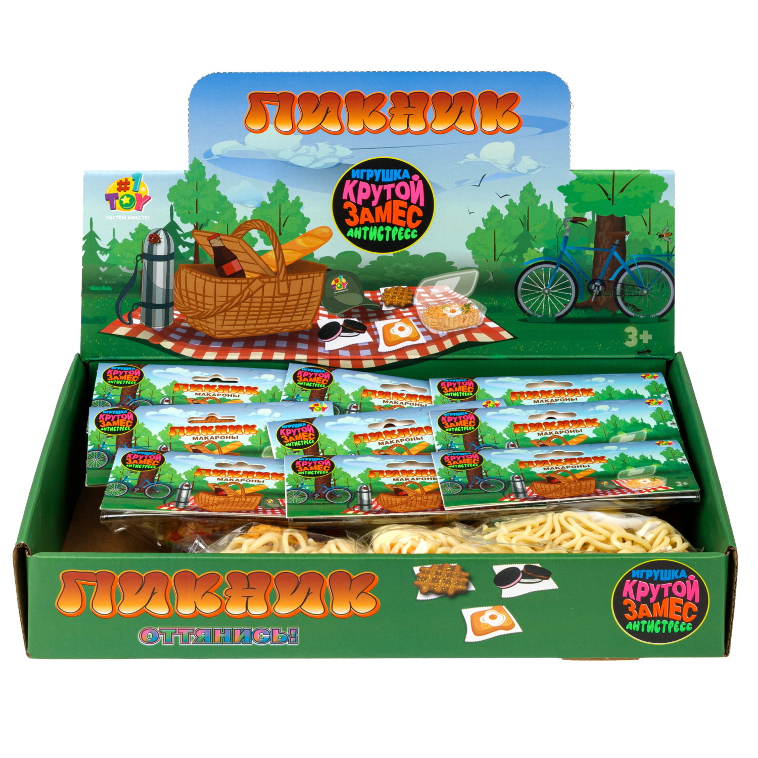 Игрушка-антистресс 1TOY Крутой замес «Макароны», в ассортименте