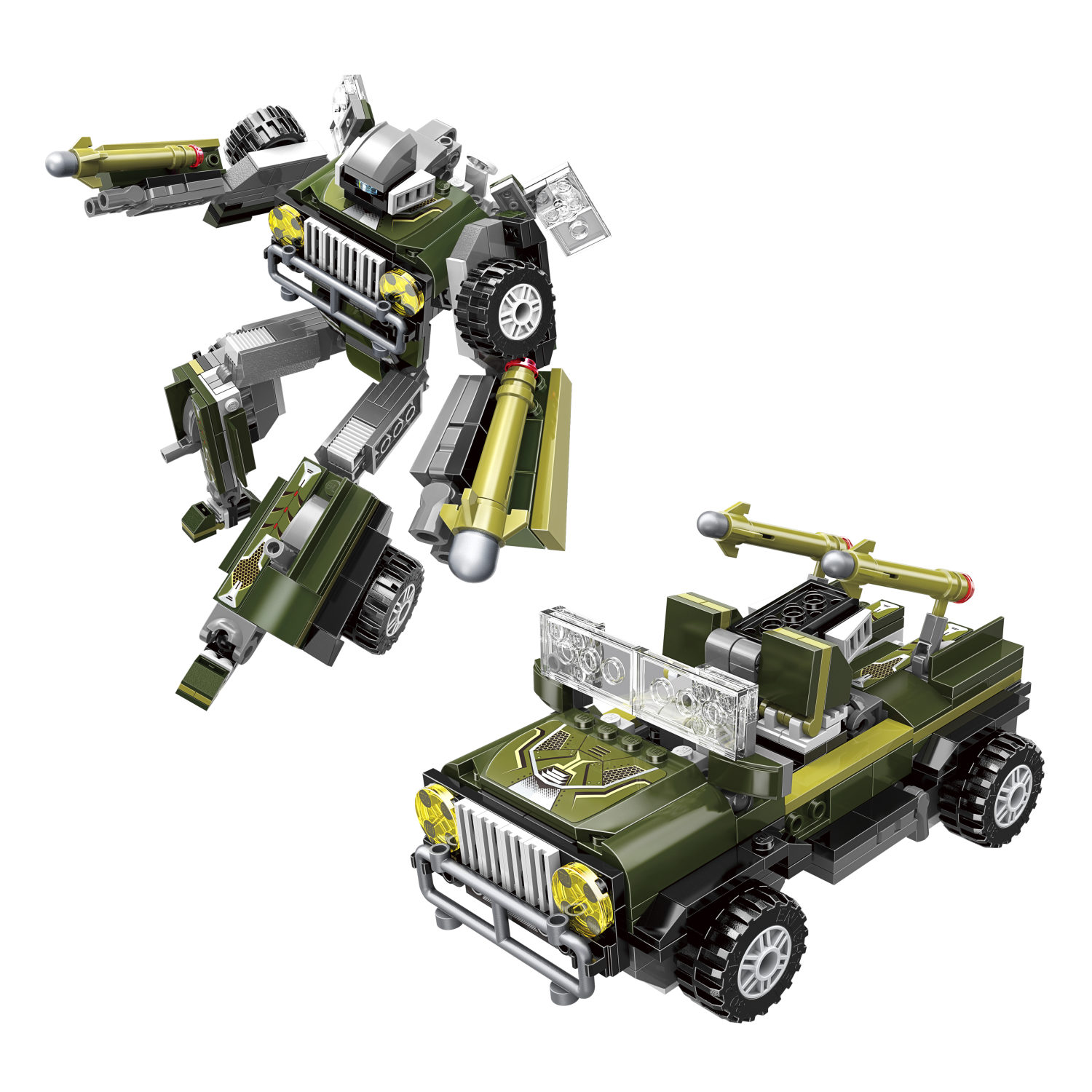 Конструктор 1TOY Blockformers Transbot "Крузер-Комбат"
