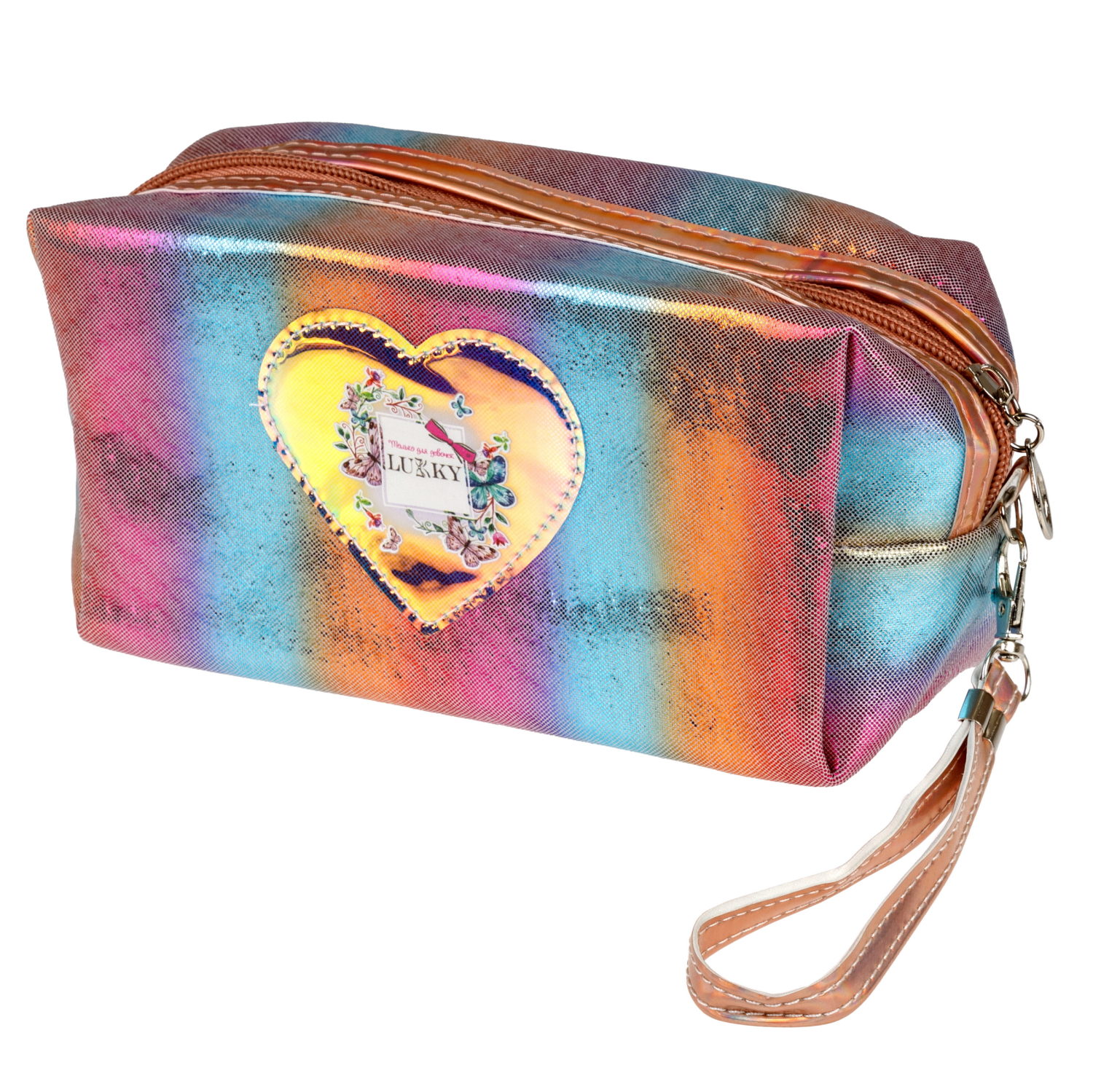 Косметичка блестящая Space Gradient, 18*10*8 см