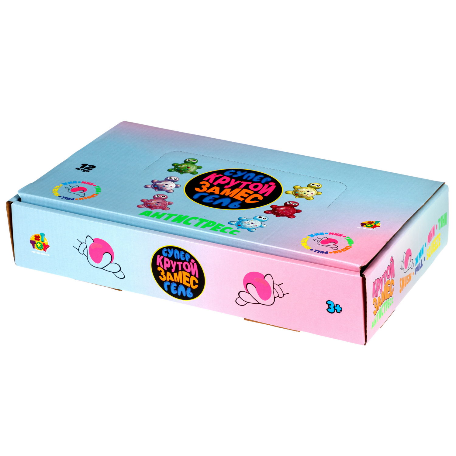 Антистресс-игрушка 1TOY Крутой замес Супергель черепаха, 6,5х8х4 см