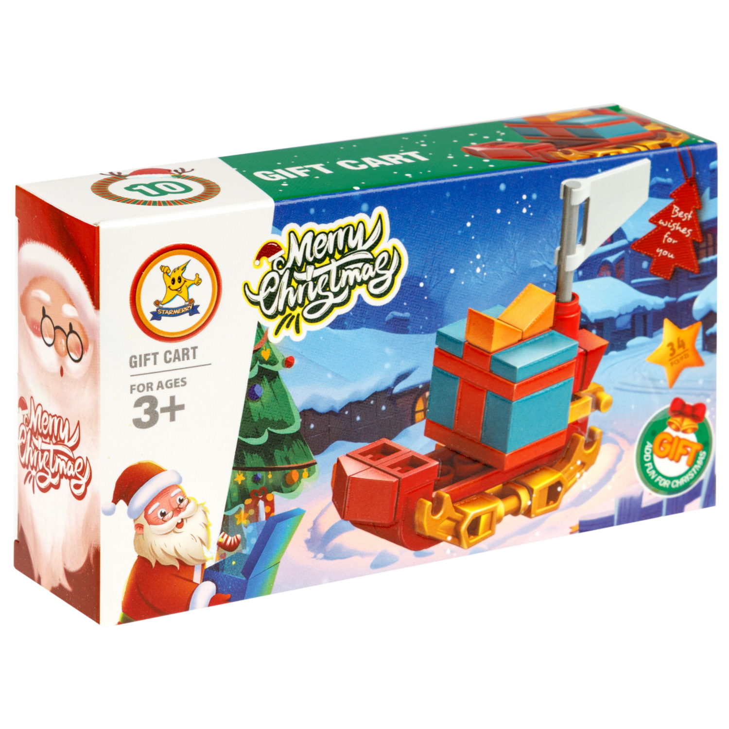 Конструктор 1TOY Blockformers "Рождество" 12 видов,  от 22 до 46 деталей