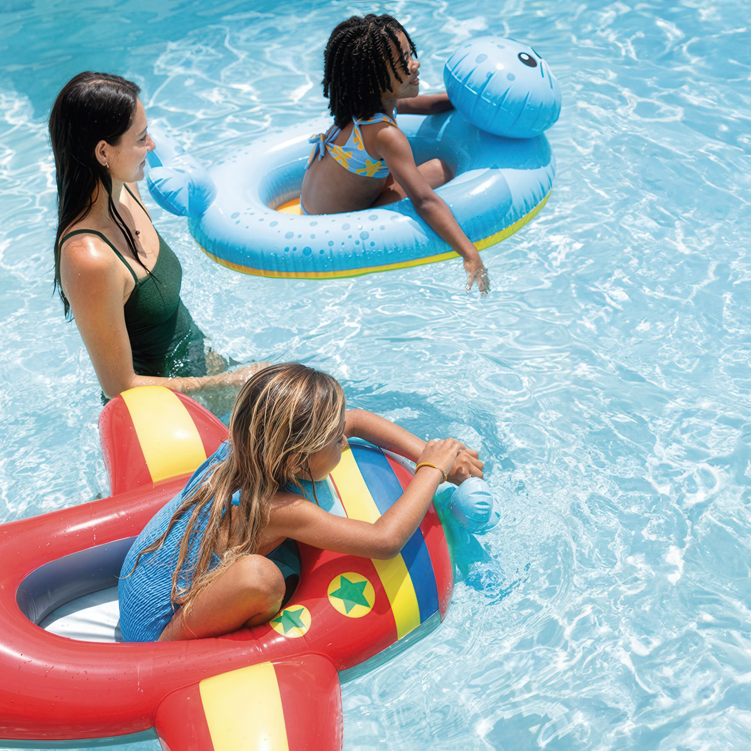Лодка детская надувная Intex Pool Cruisers Самолет, 3-6 лет 