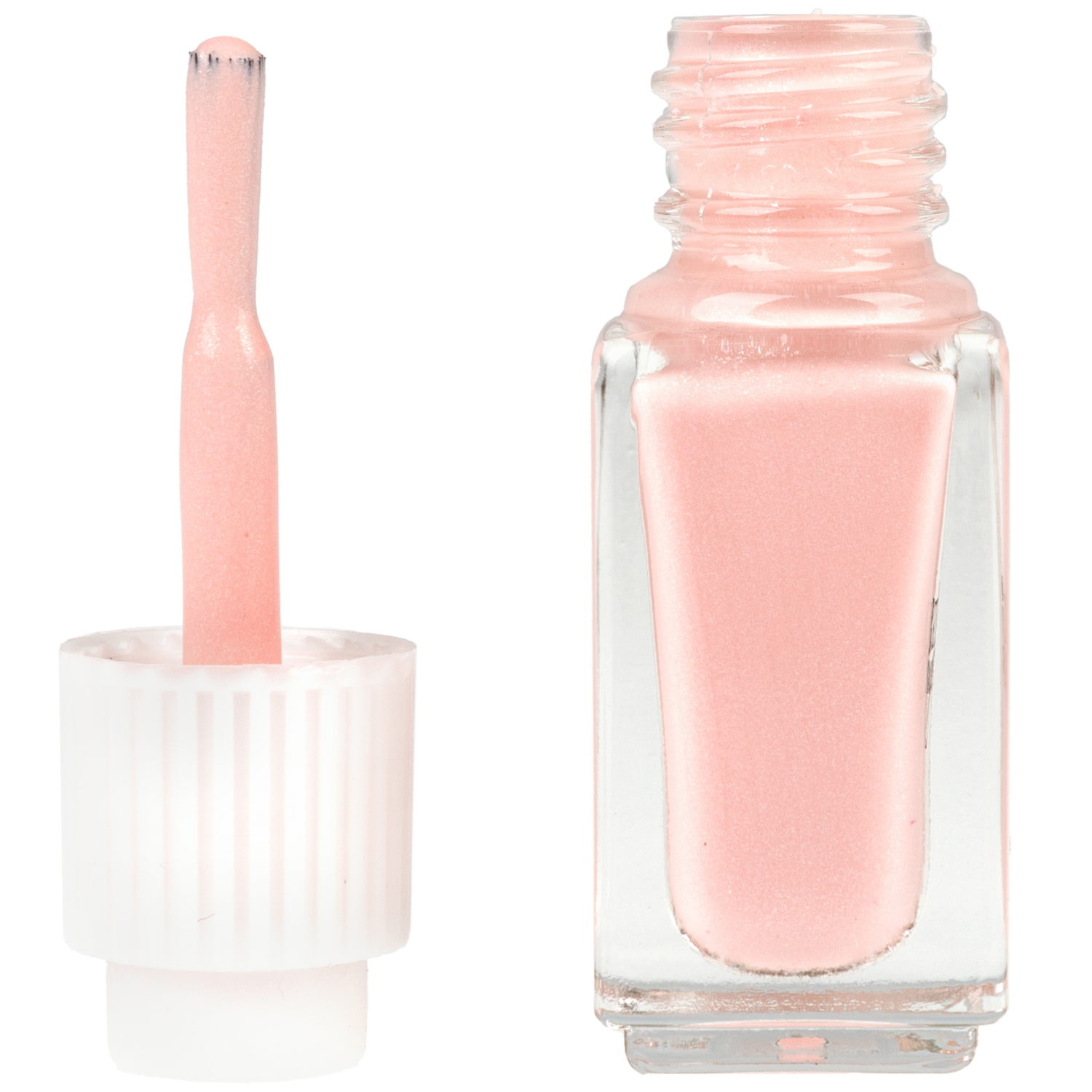 Двойной лак для детских ногтей Lukky Angel Just Duet клубника со сливками и клубничное желе с блестками, 2 по 4 мл