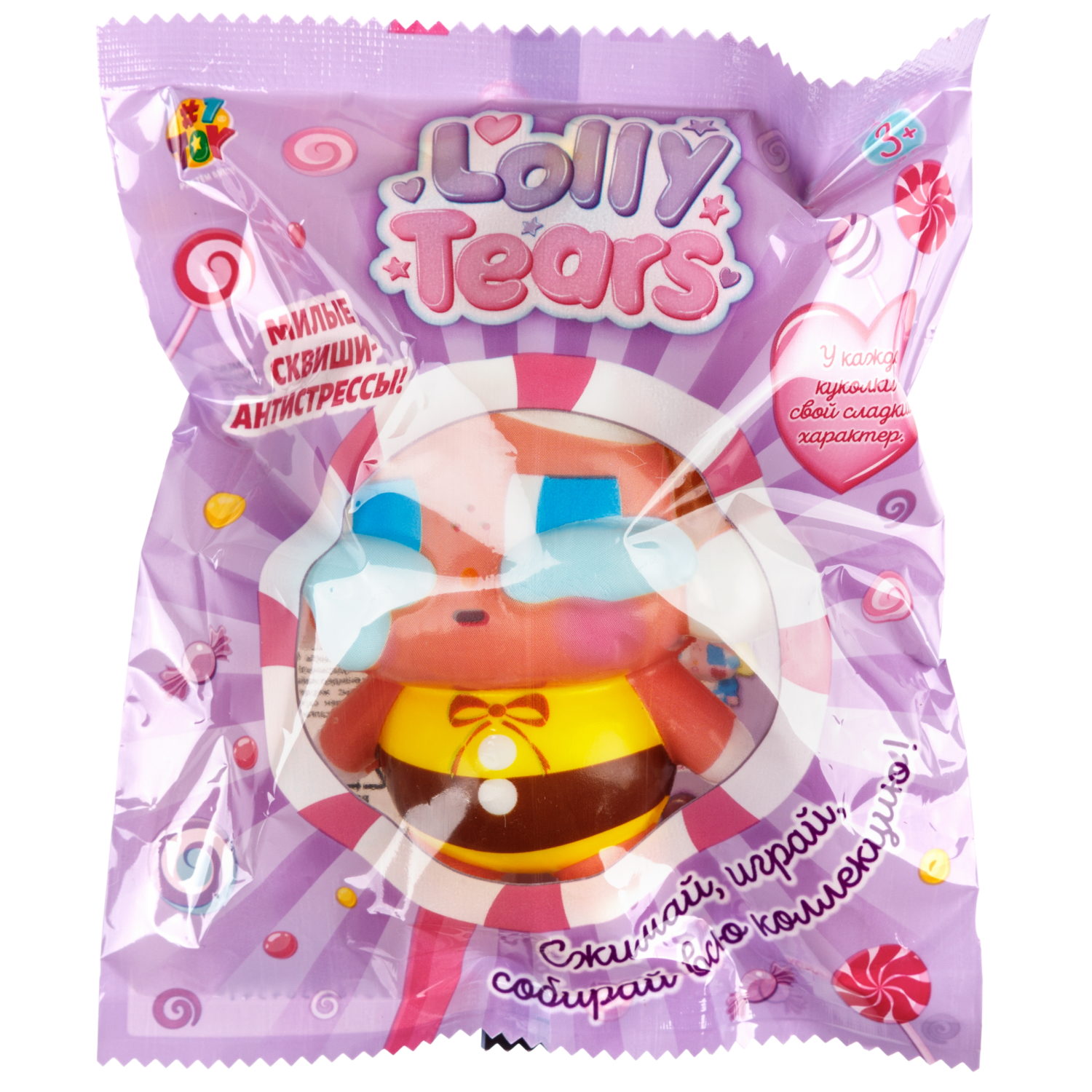 Сквиш 1TOY LollyTears, 11 см, 6 видов в ассортименте