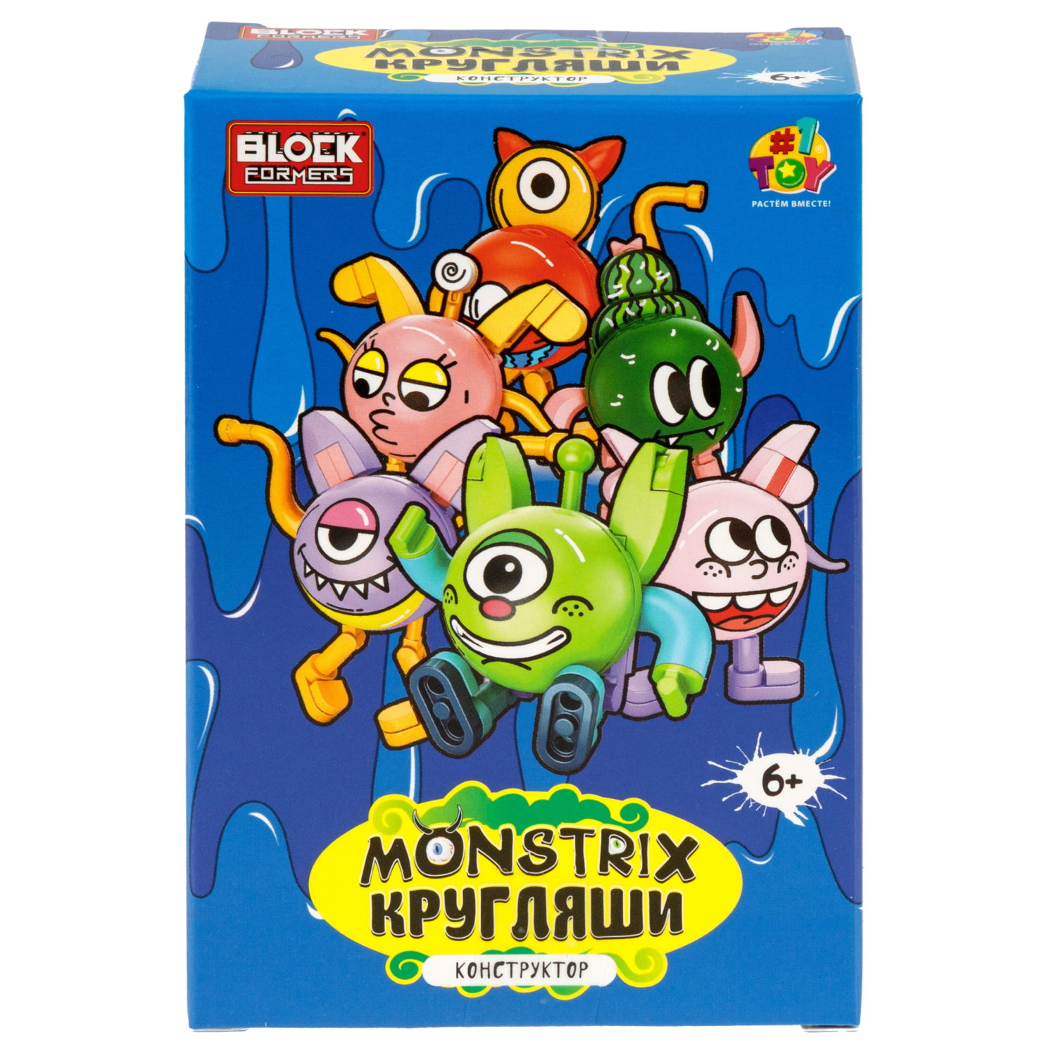 Конструктор 1TOY Blockformers Monstrix: Кругляши, 12 видов