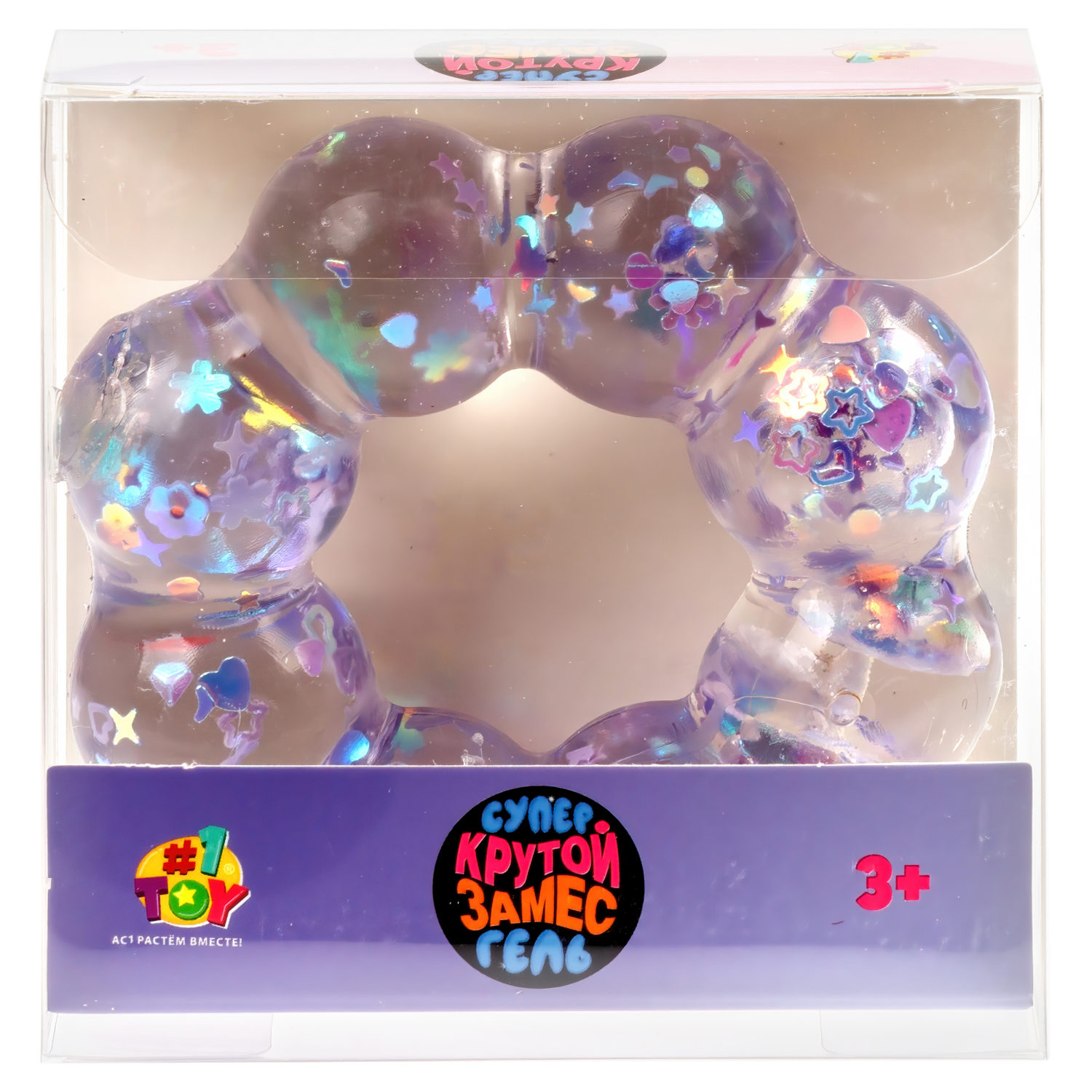 Игрушка-антистресс 1TOY Крутой замес «Супергель» браслет блестки 8*8 см