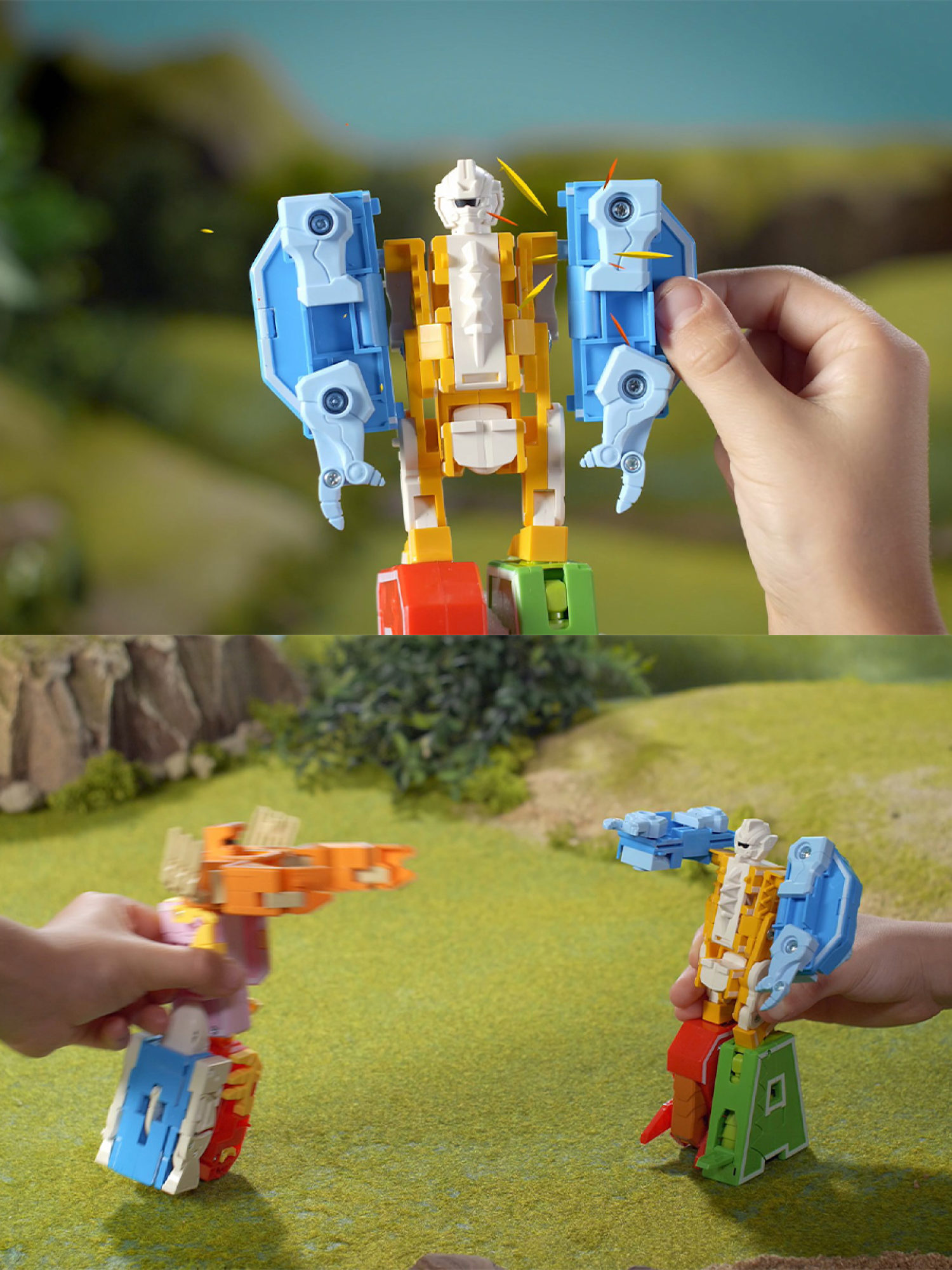 Трансформеры 1TOY, трансботы Lingvo Zoo, роботы, английские буквы от A до Z