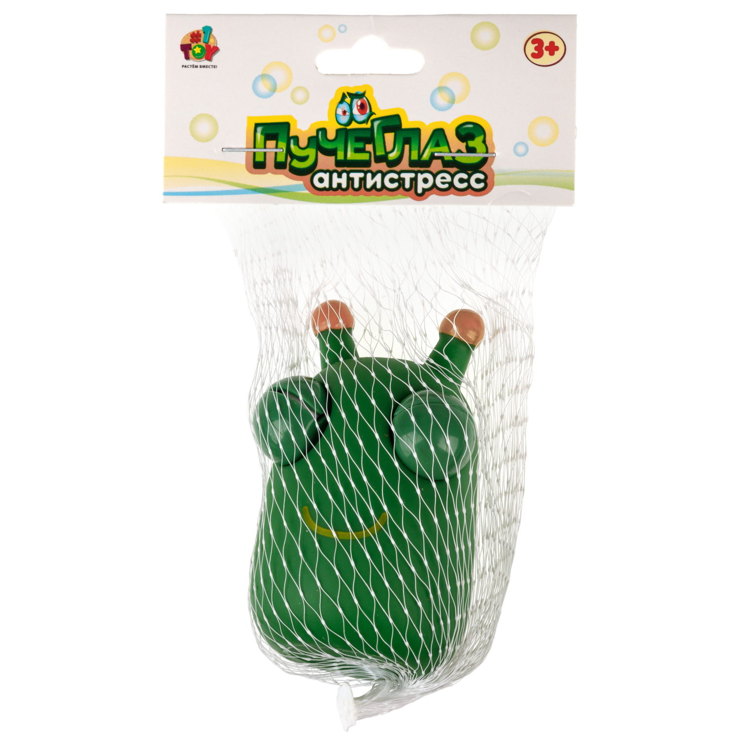 1toy Пучеглаз-антистресс "Улитка" 4,4х4,9х7,3 см, 12 шт. в д/б