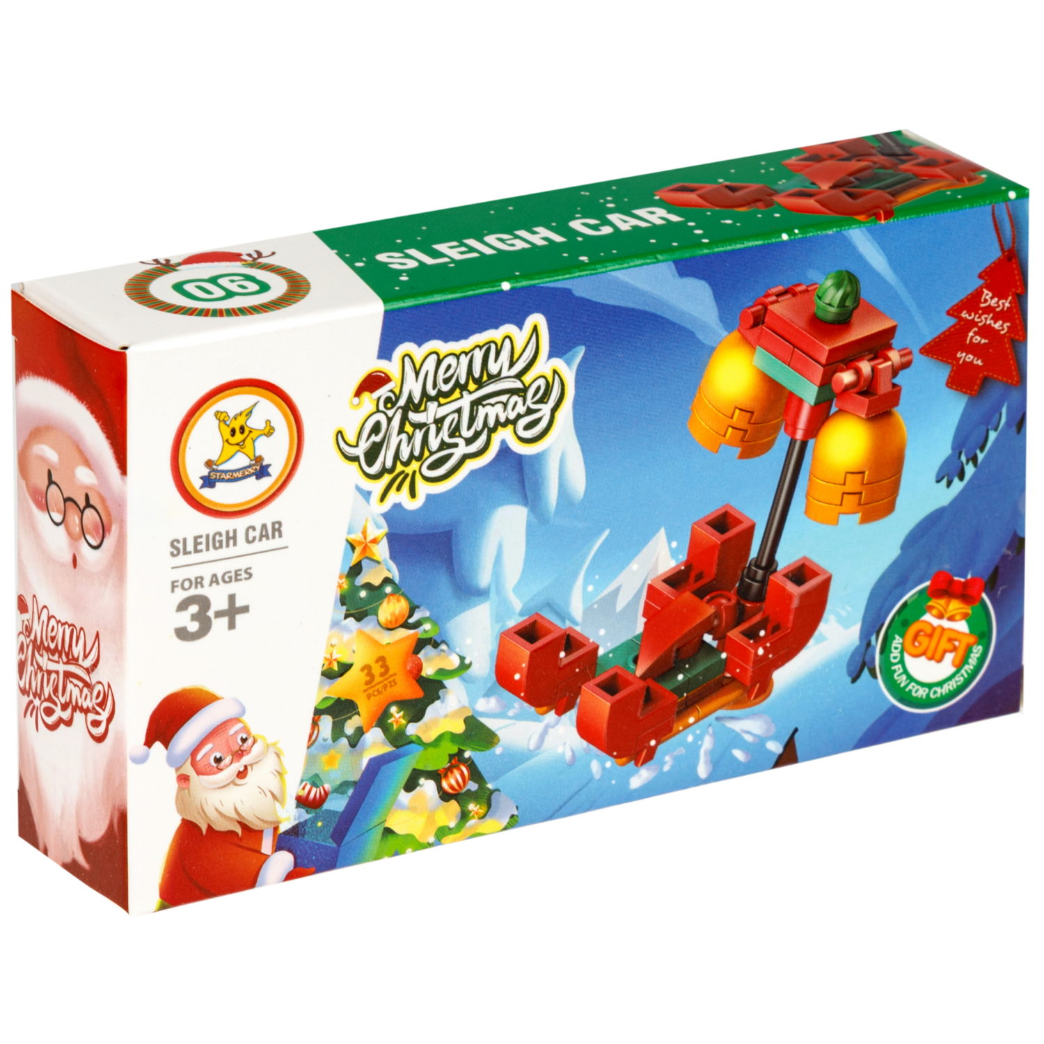 Конструктор 1TOY Blockformers "Рождество" 12 видов,  от 22 до 46 деталей