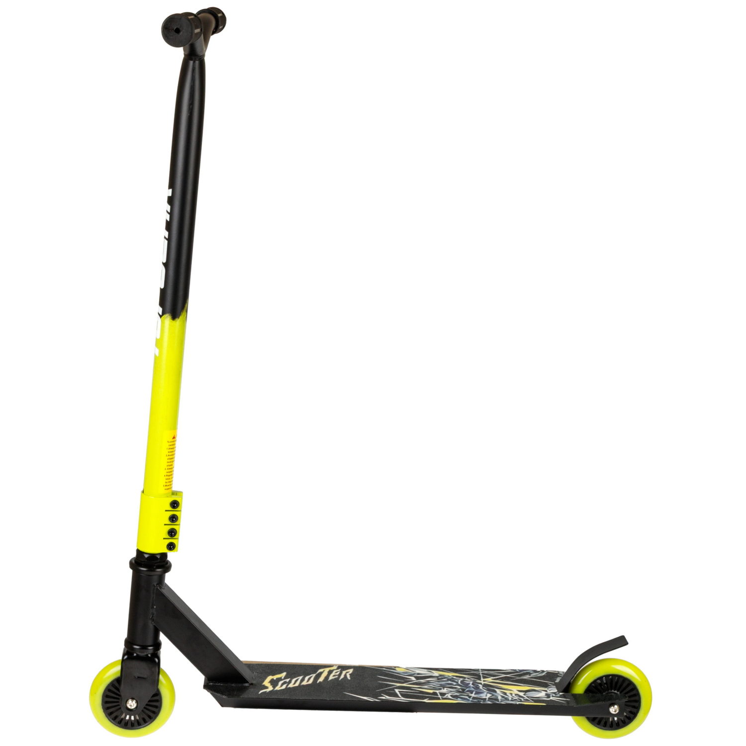 Самокат трюковый Topgear, 2-х кол. PU 2х100 мм, неопреновые грипсы, 65*48*79 см, до 100 кг, черно-зеленый