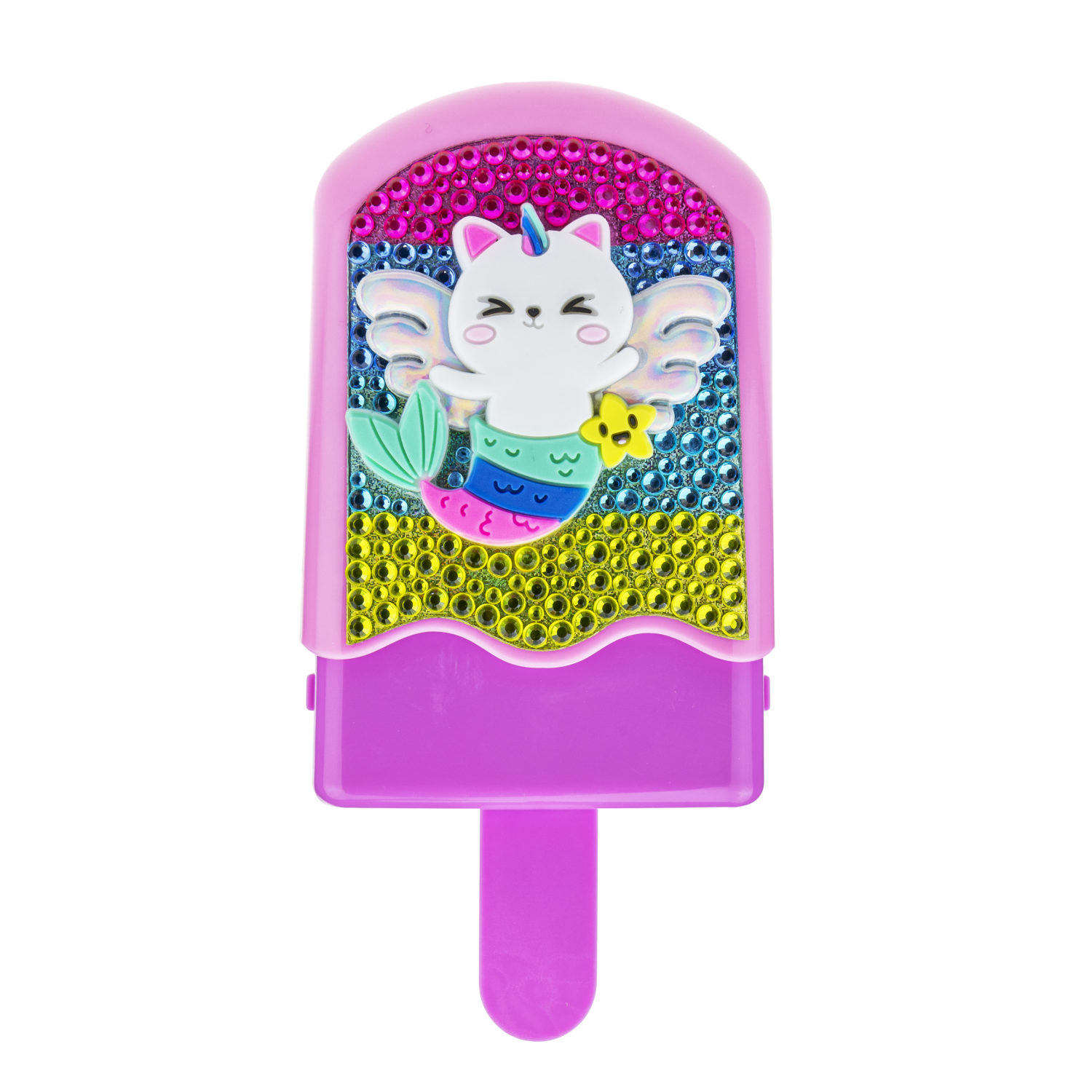 Like Nastya LUKKY Палетка "Эскимо"  помадами для губ с блестками и  крем-тенями с блестками, с аппликатором