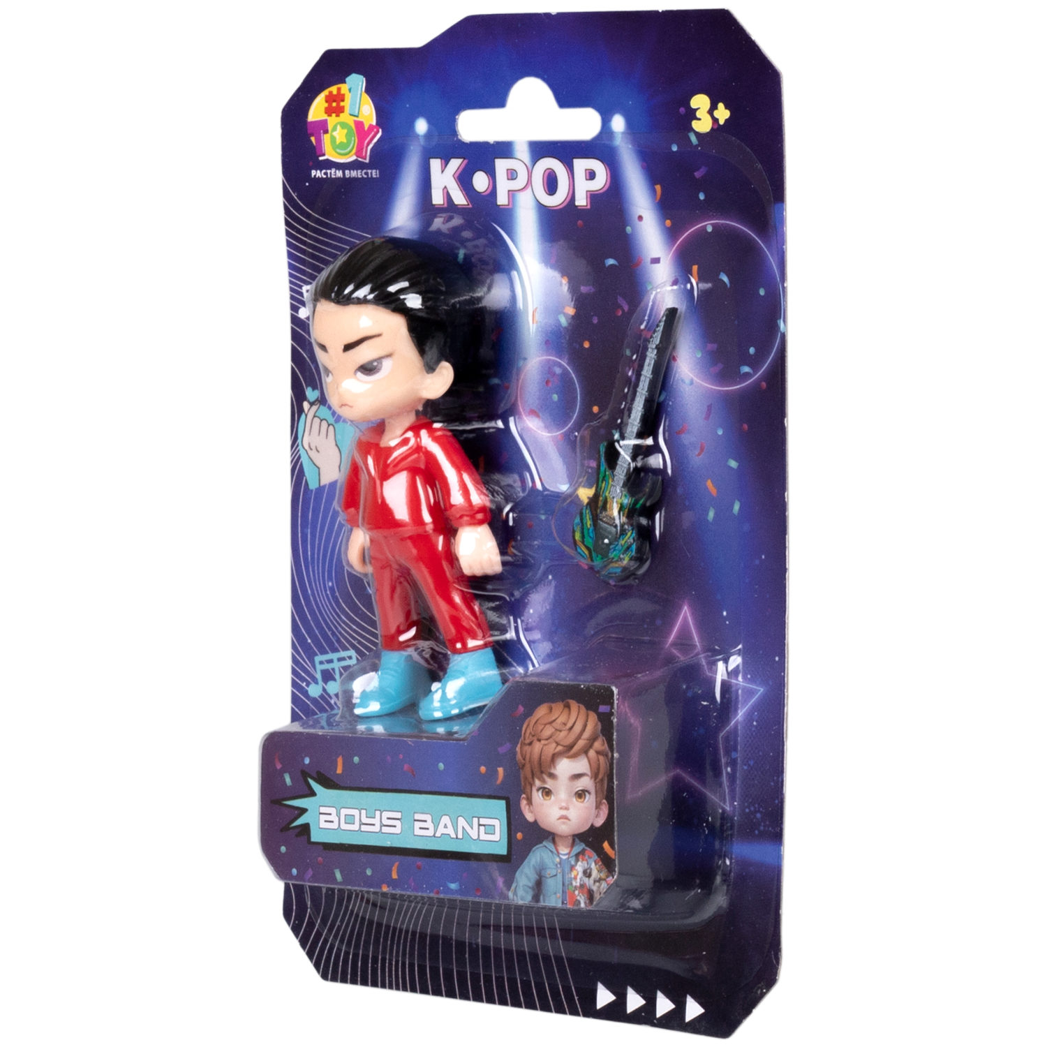 Кукла для девочки 1TOY K-POP Boys band с музыкальными инструментами, маленькая фигурка аниме 