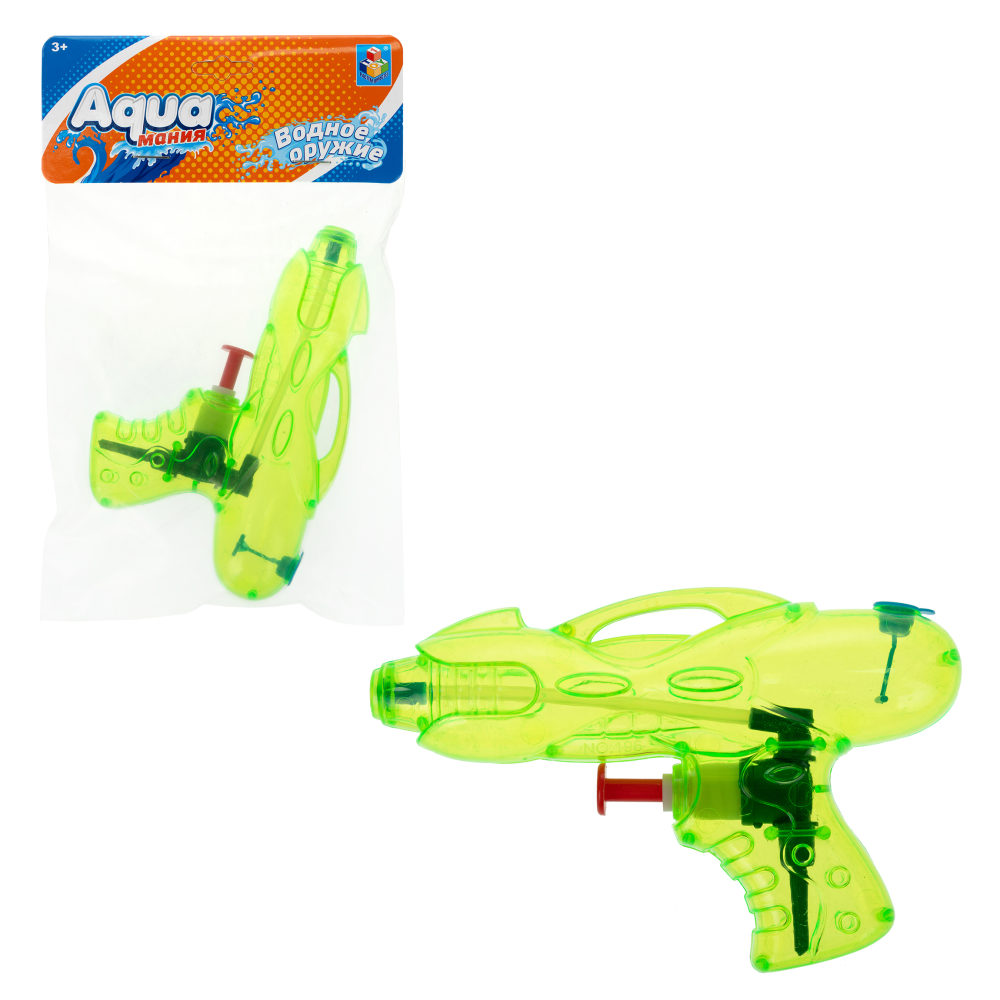 Водный пистолет 1TOY Аквамания, 12,5х8,5х2,4 см
