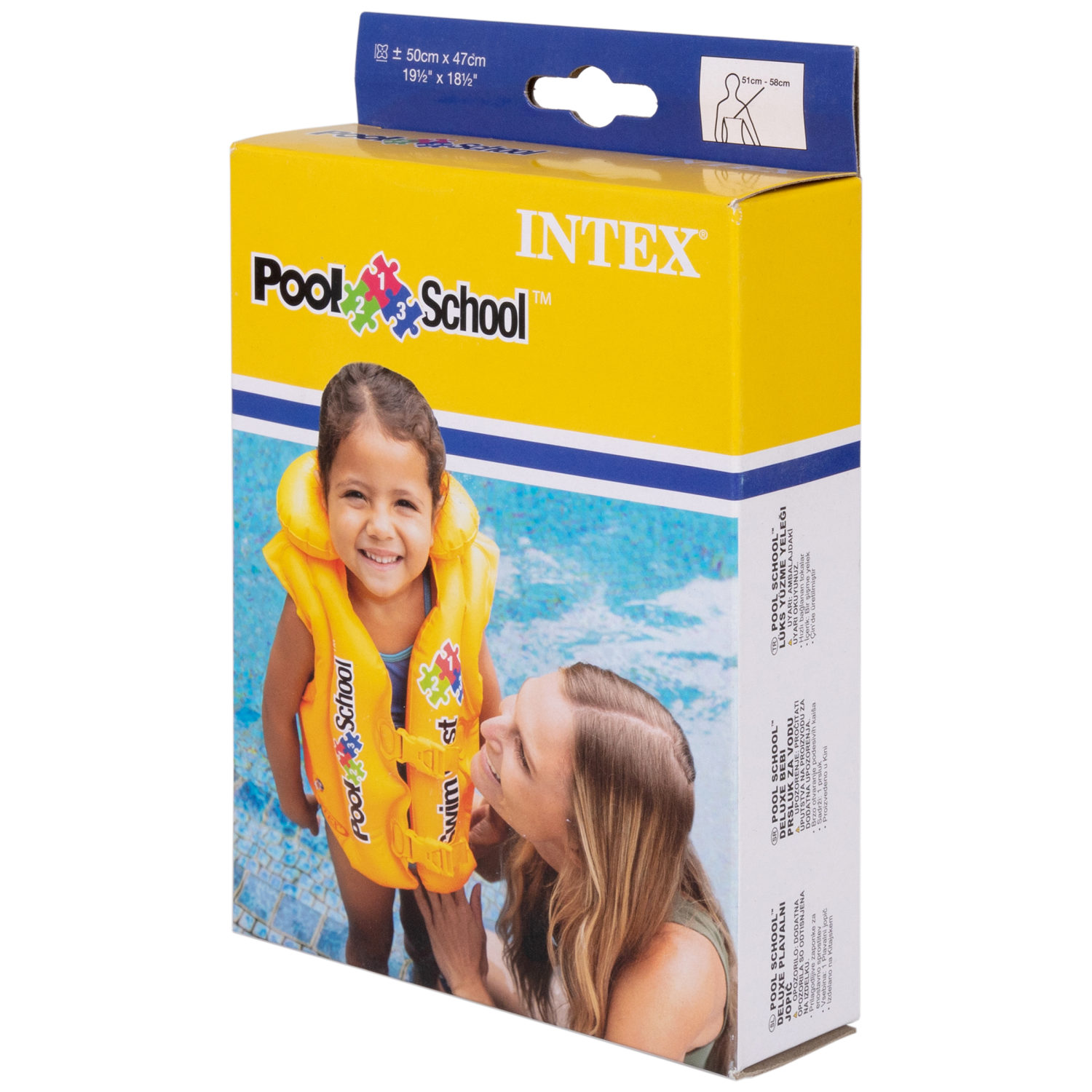 Жилет для плавания детский Intex Интекс надувной, для купания, спасательный, плавательный, для мальчика и для девочки