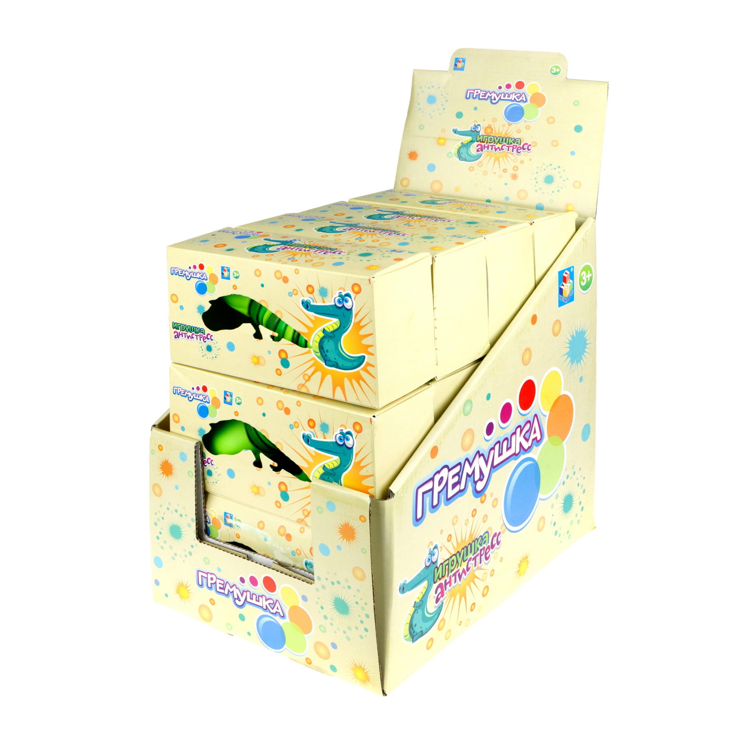 Крокодил 1TOY Гремушка 