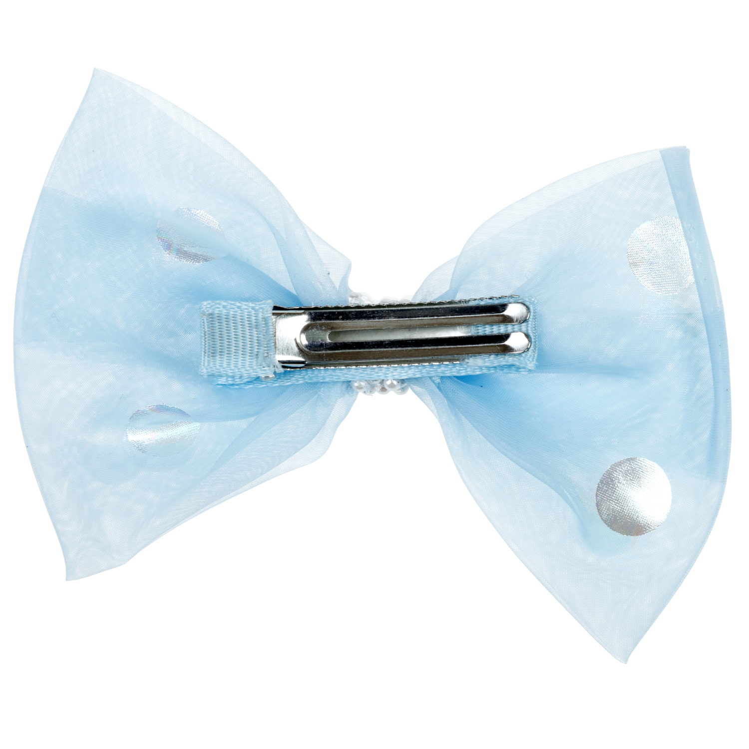 Lukky Fashion набор из 2 заколок-зажимов д.волос Бантик и Цветок Шифон и Шёлк,4 цв.микс