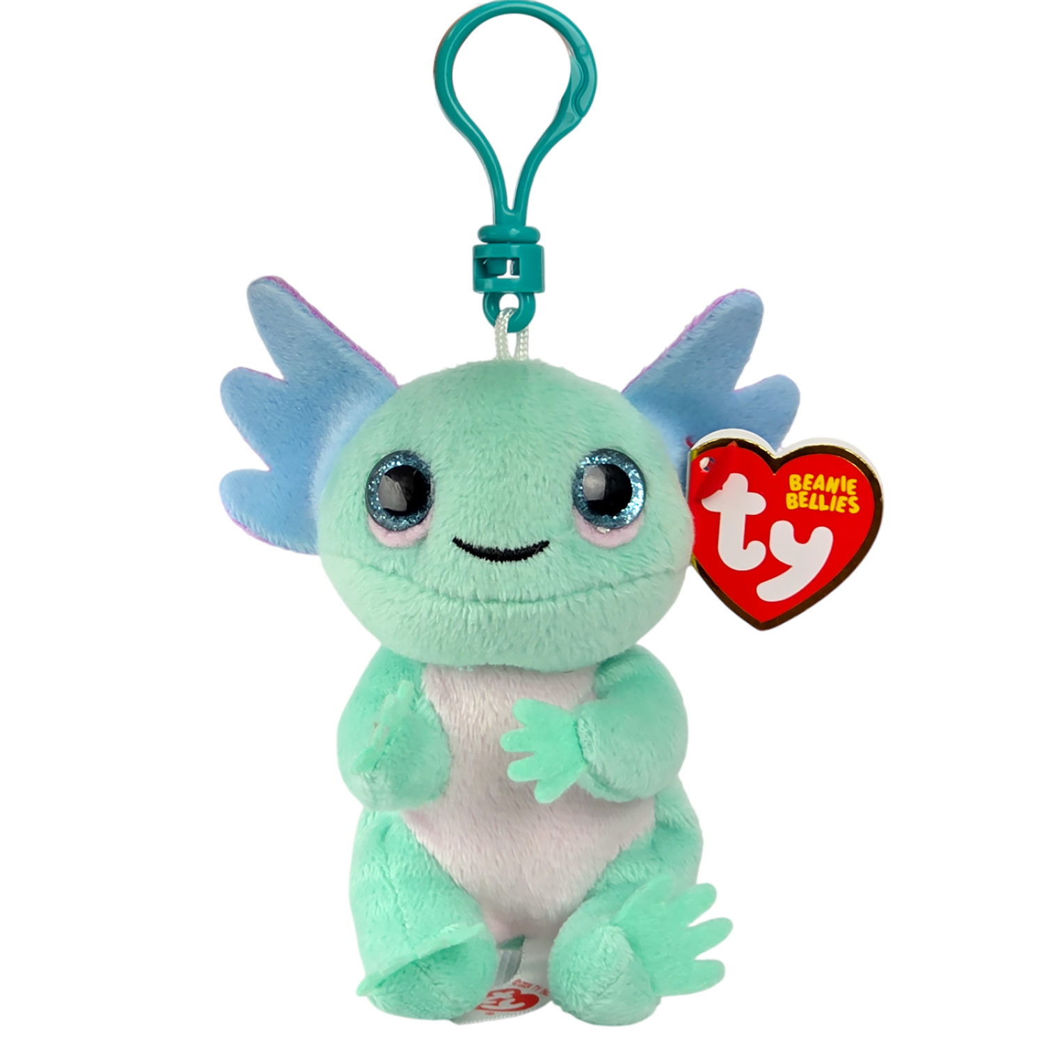 Мягкая игрушка на клипсе TY Пастельный Аксолотль Алекс, 15 см