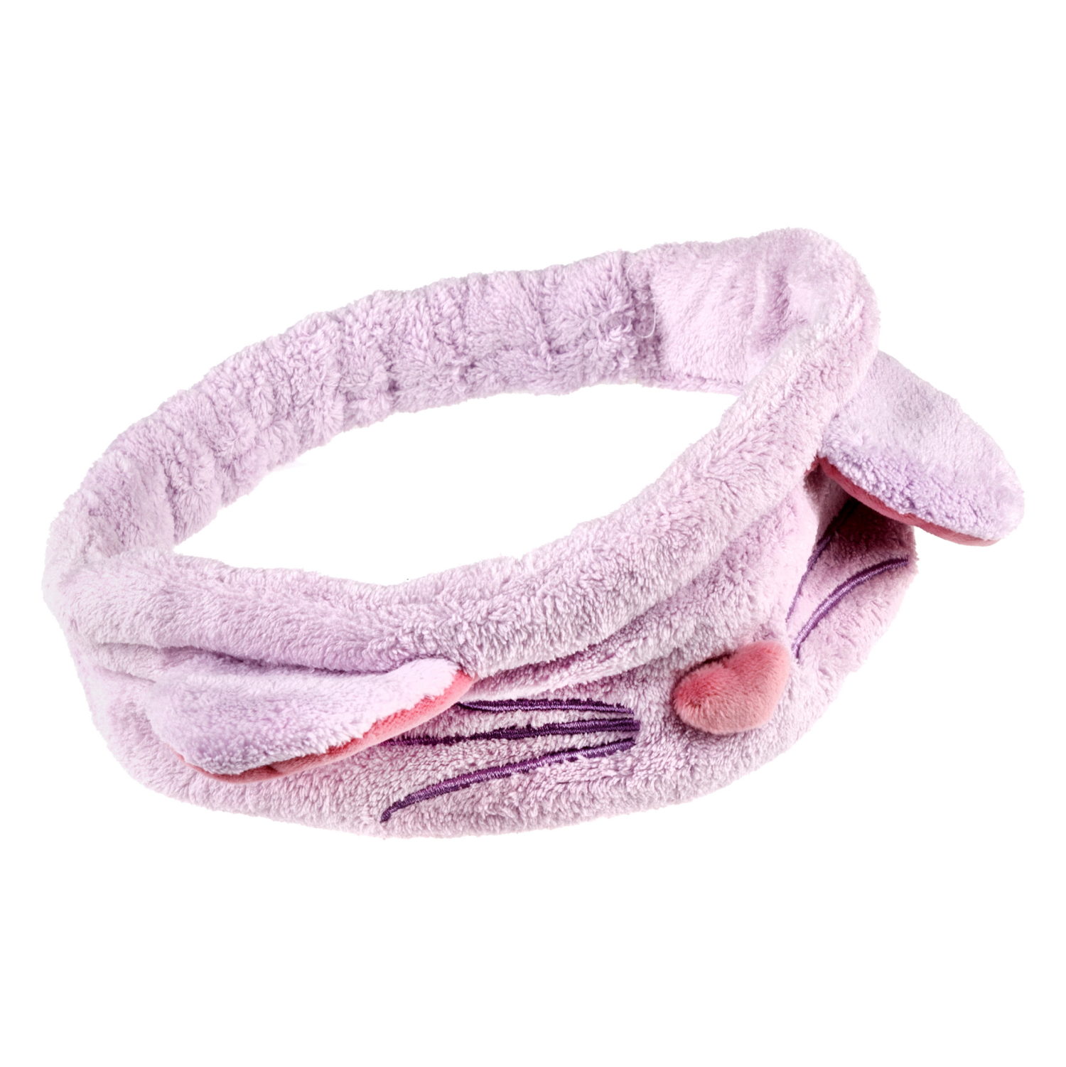 Lukky Fashion косметическая повязка для волос Кошечка, 2 цвета в ассортименте: розовый, сиреневый