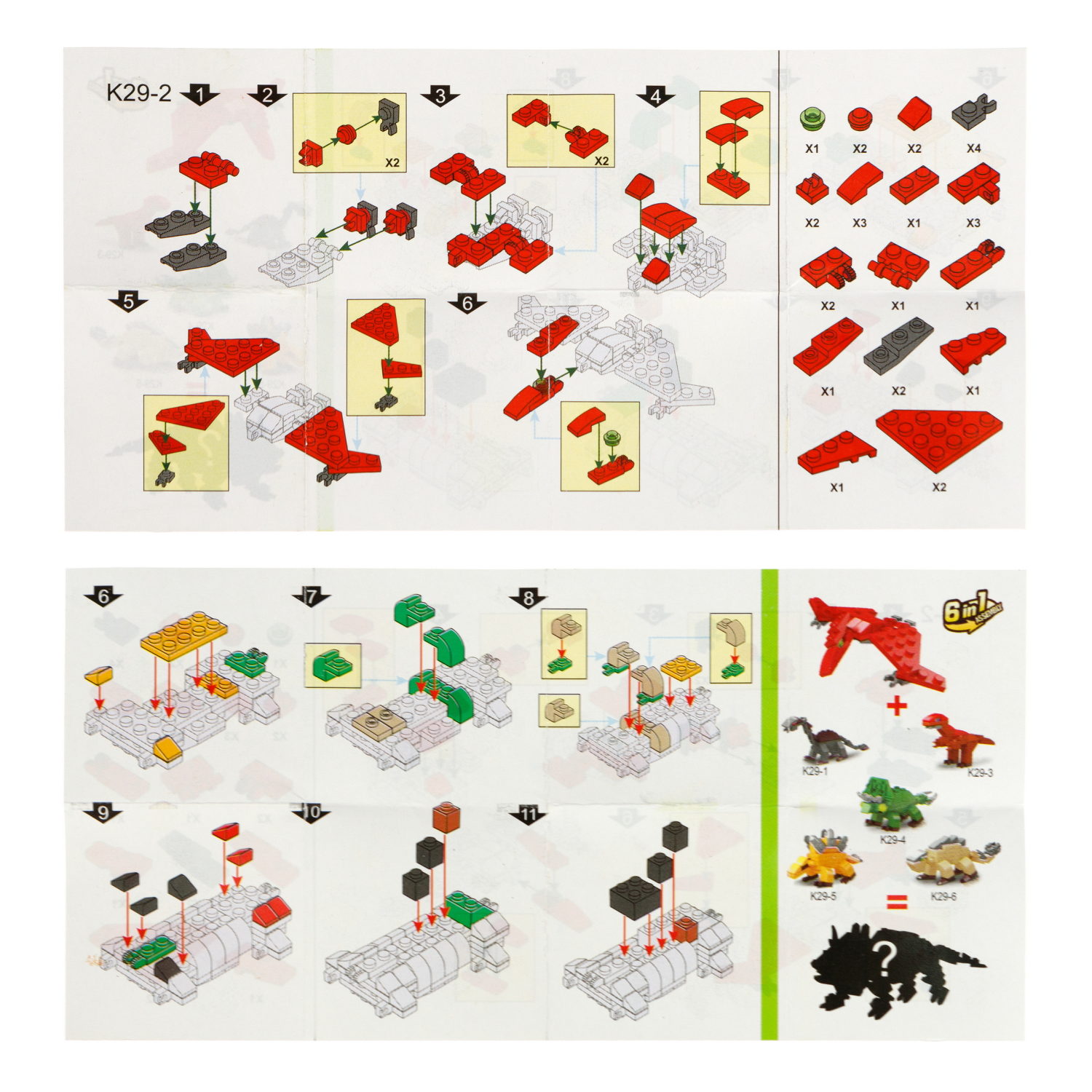 1TOY конструктор Blockformers "Динопарк", 6 видов в ассортименте