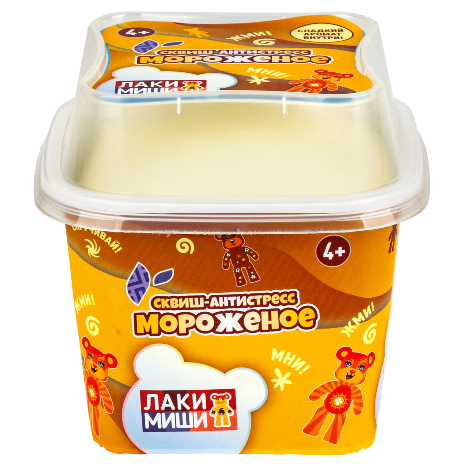 Лакимиши Сквиш Мороженое в стаканчике, 3 аромата в ассортименте, 6,5х6,5х9 см