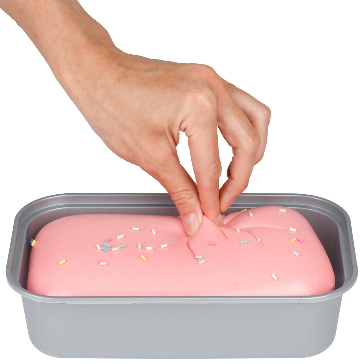 Игрушка-антистресс 1TOY Сквиш, мороженое в коробке, с ароматом клубники, 21,5х12,5х6,5 см