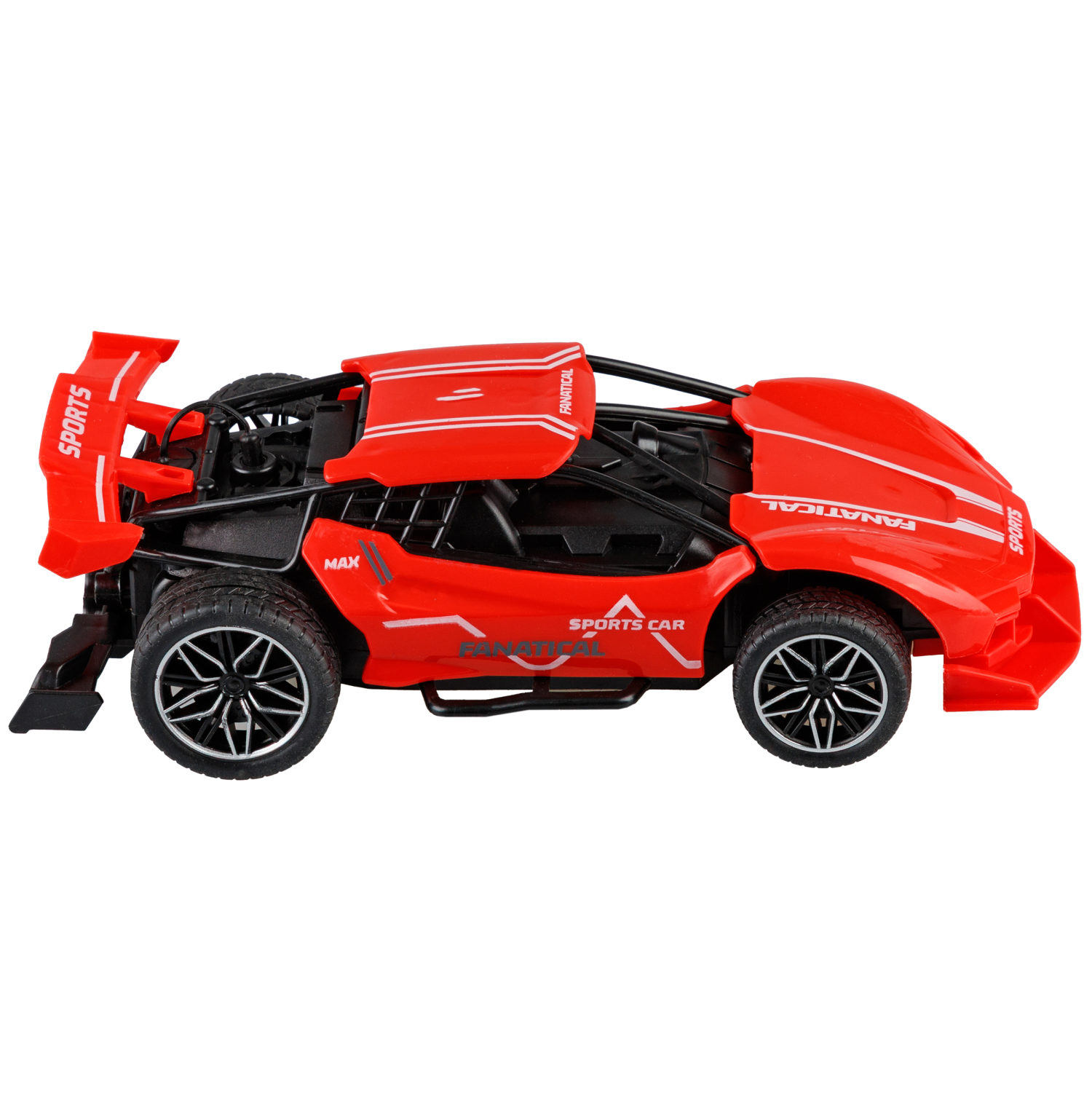 Машинка на пульте управления с паром и светом 1TOY Драйв Спорткар, спортивная, гоночная игрушечная машина