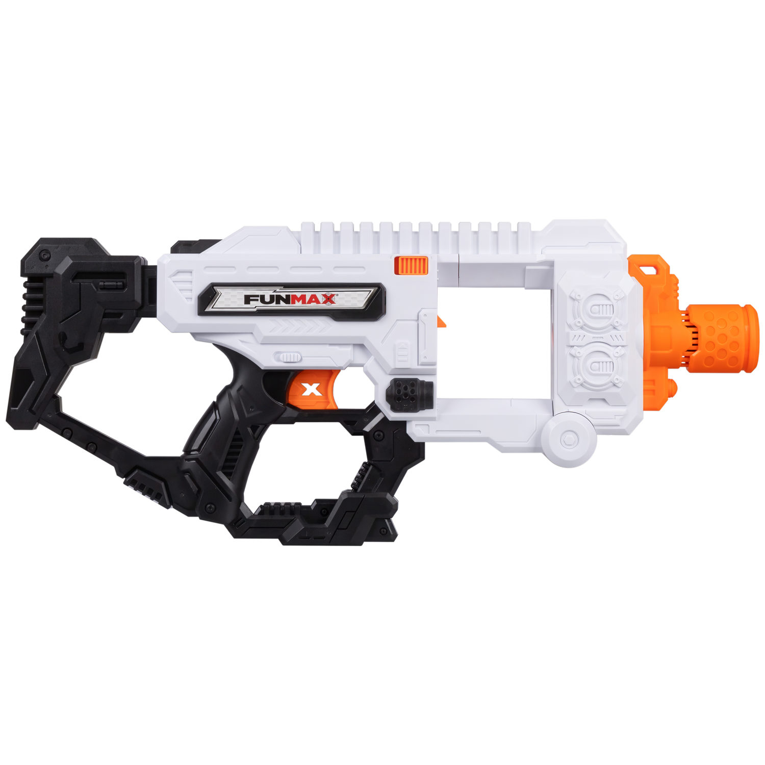 1toy Funmax "A71" бластер электрический, 2 барабана на 10 выстрелов, в комплекте 36 EVA снарядов