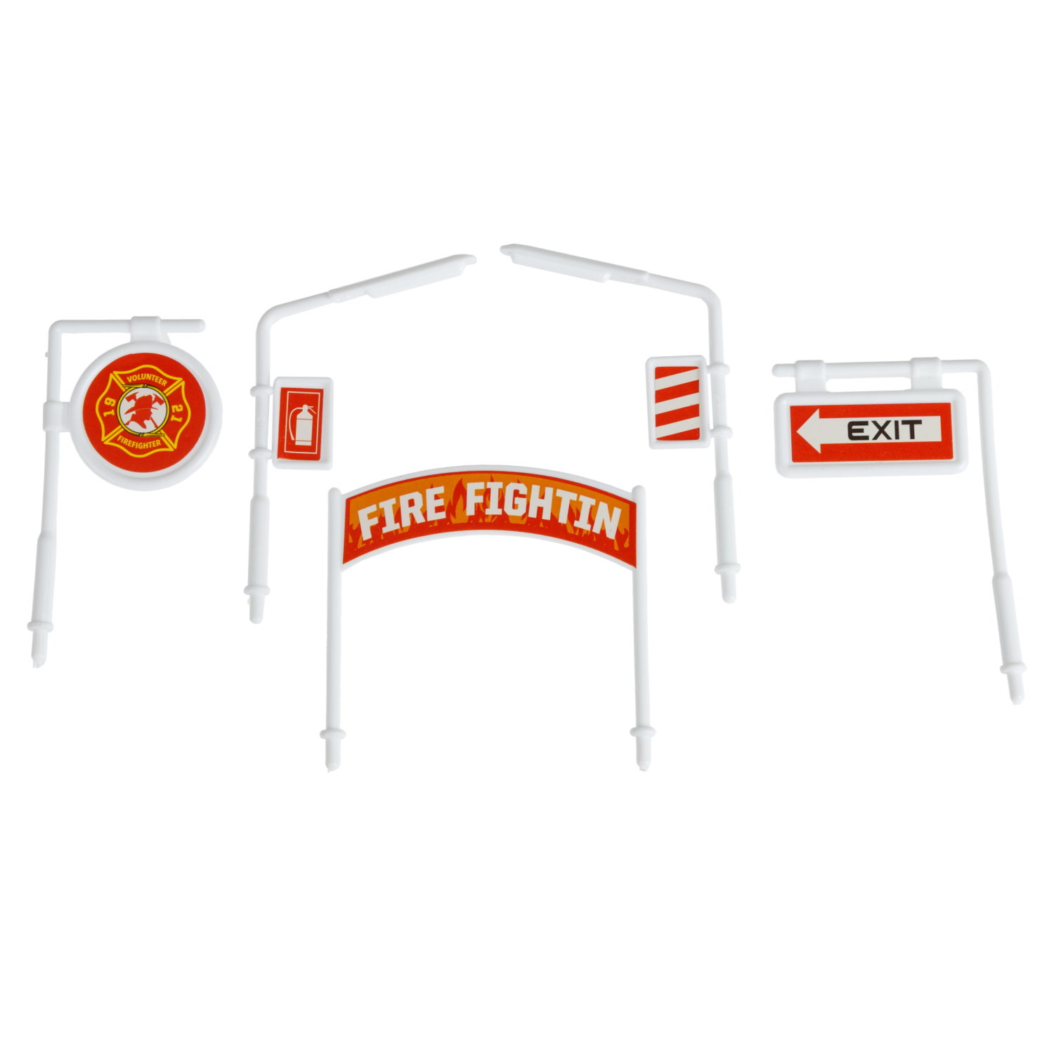 Игровой набор 1TOY Пазл-трек "Экстренные службы пожарная команда" с машинкой, 15 деталей