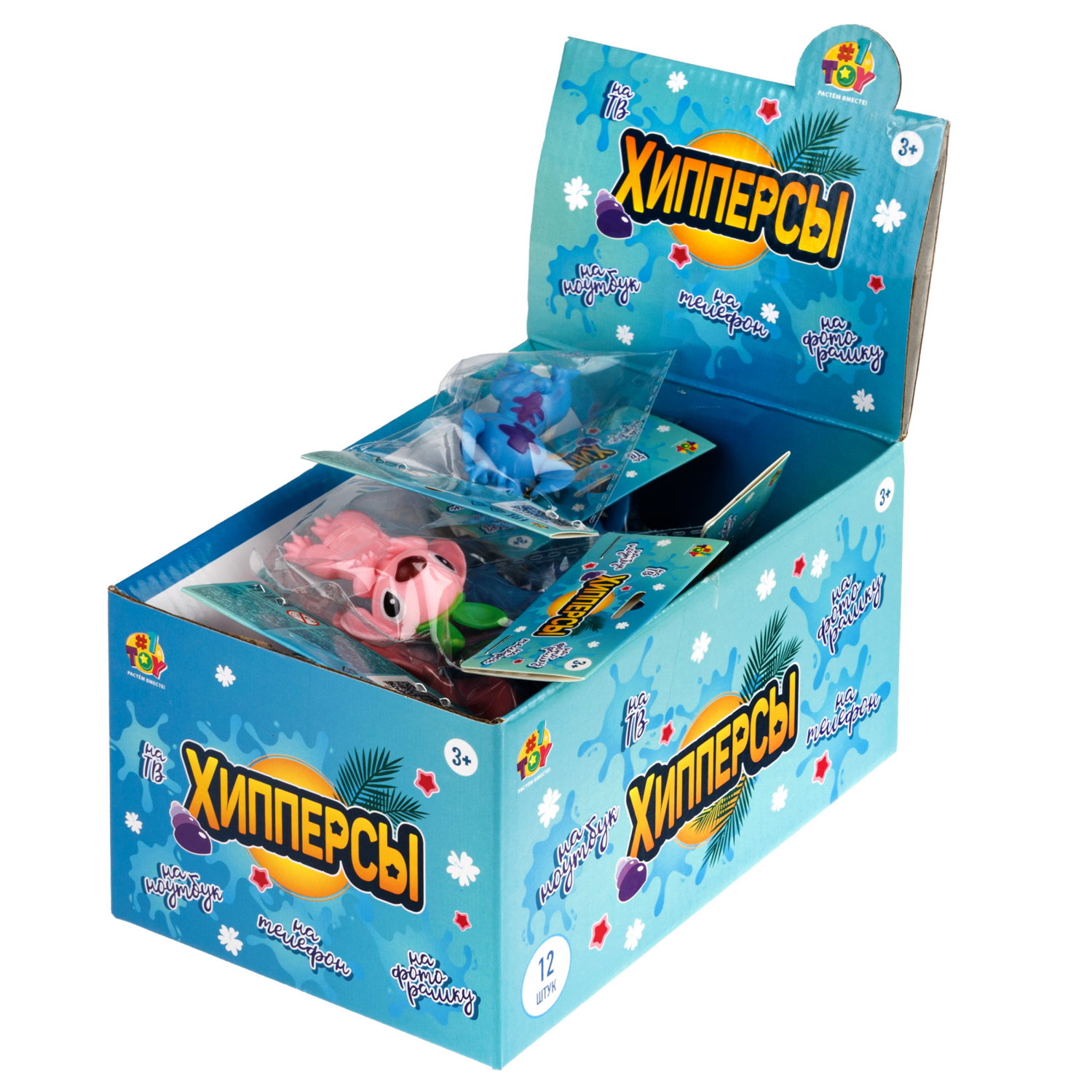 Игрушка-фигурка 1TOY Стич на клейком слое, в ассортименте