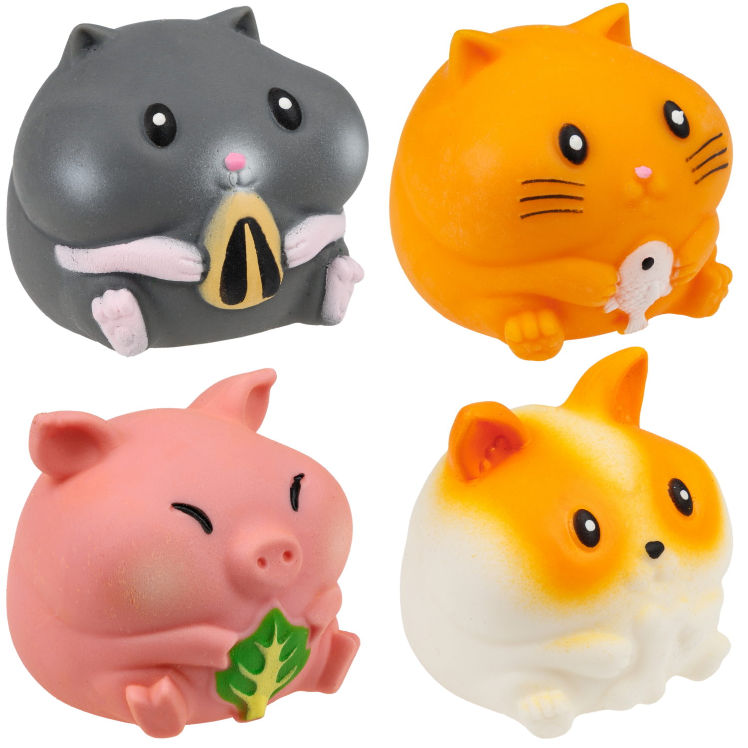 Игрушка-антистресс 1TOY Крутой замес Звери,  7х7х6 см