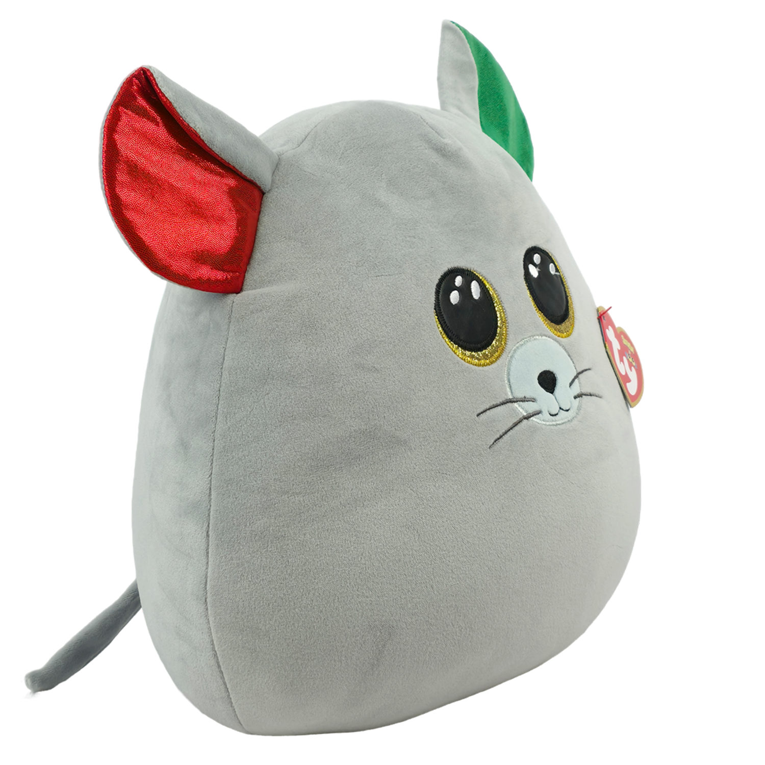 Мягкая игрушка TY Squish-A-Boos мышка Chipper, 35 см