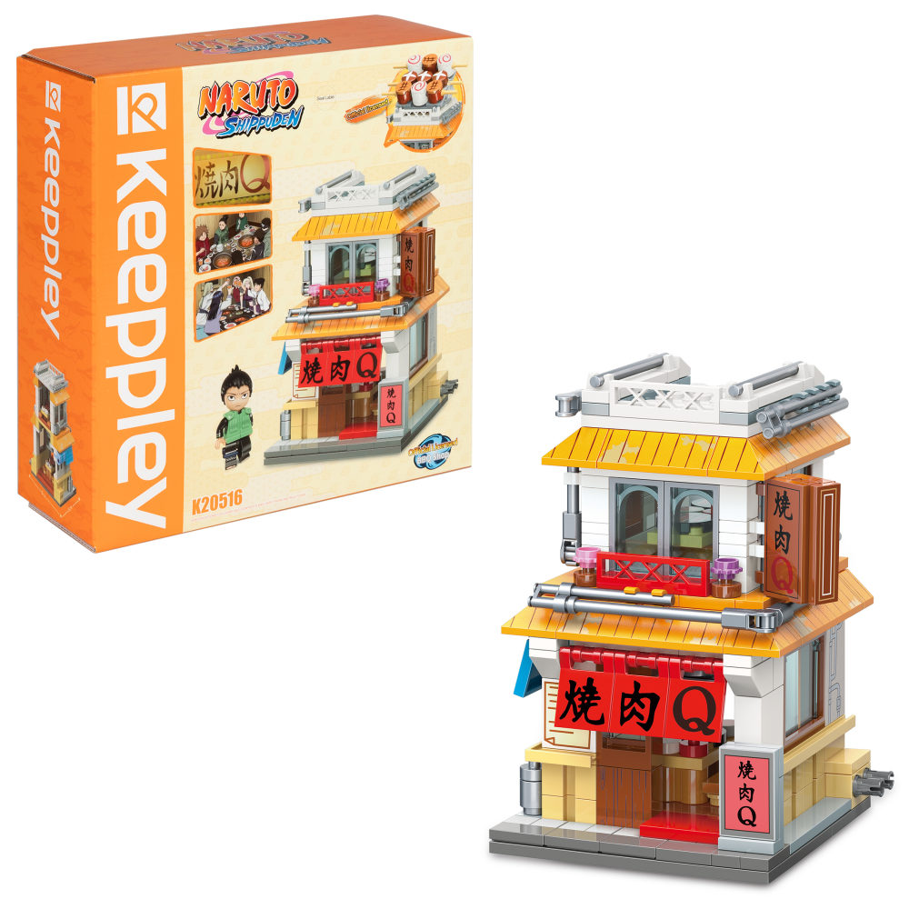 Naruto конструктор "Ресторан барбекю Якинику Кью" для мальчиков и девочек, 332 детали