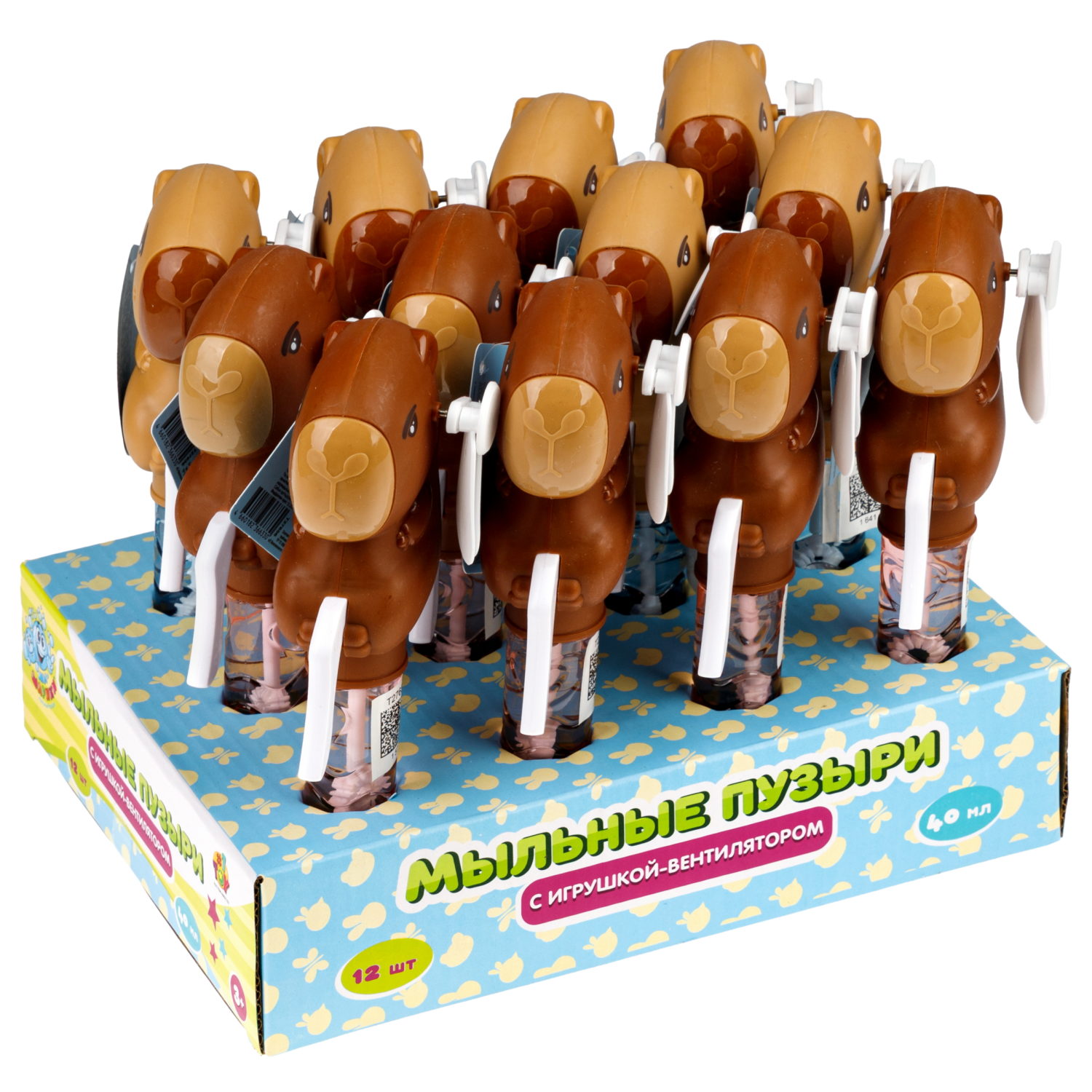 Мыльные пузыри 1TOY Мы-шарики! Капибара, 40 мл