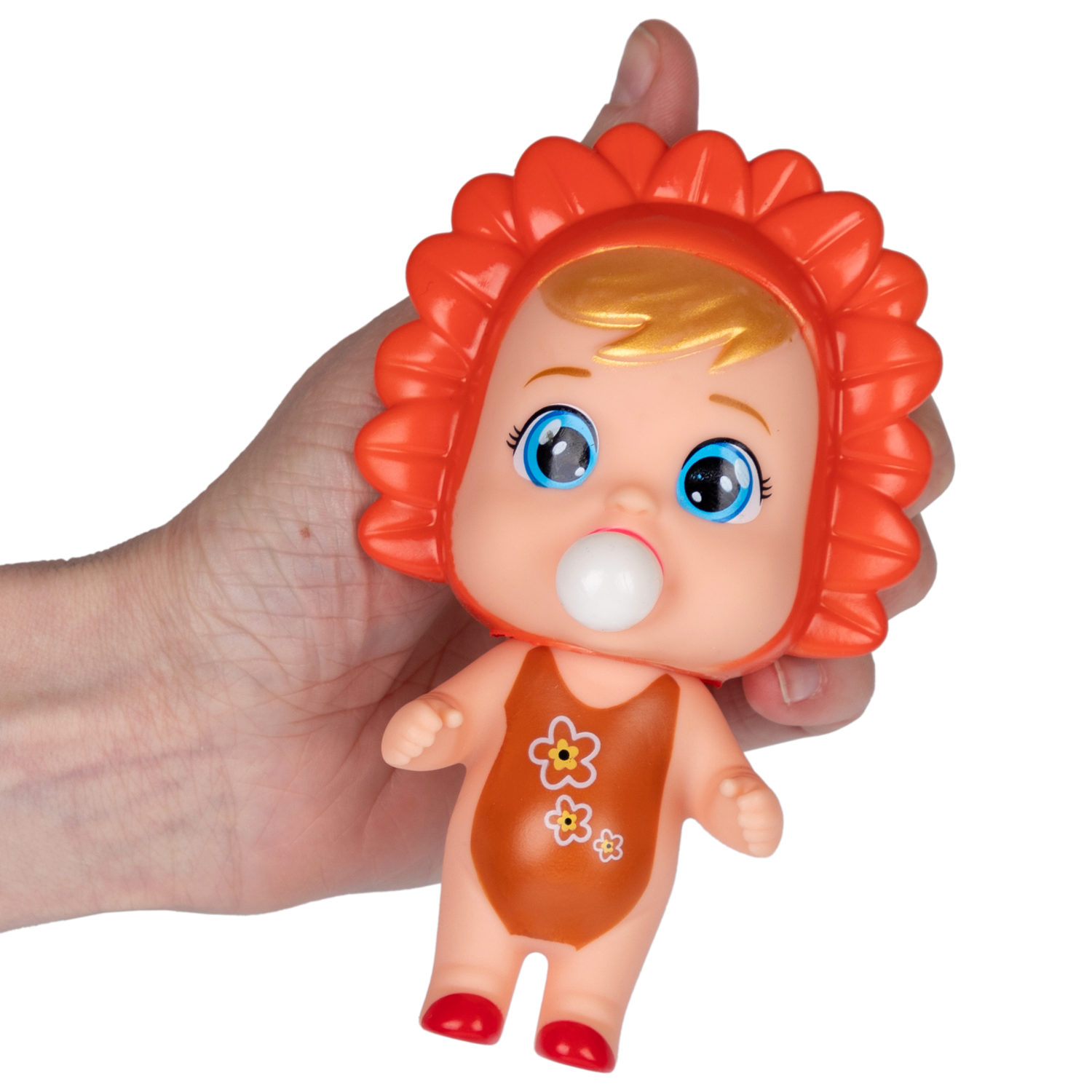 1YOY Bubble Gum-антистресс "Куклы", 6 видов в ассортименте, 7х13 см