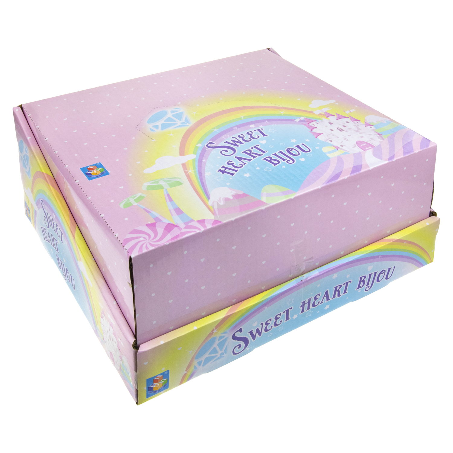 Набор украшений для девочки в шкатулке 1TOY Sweet heart Bijou: колечко, браслет, заколочка, 2 резинки