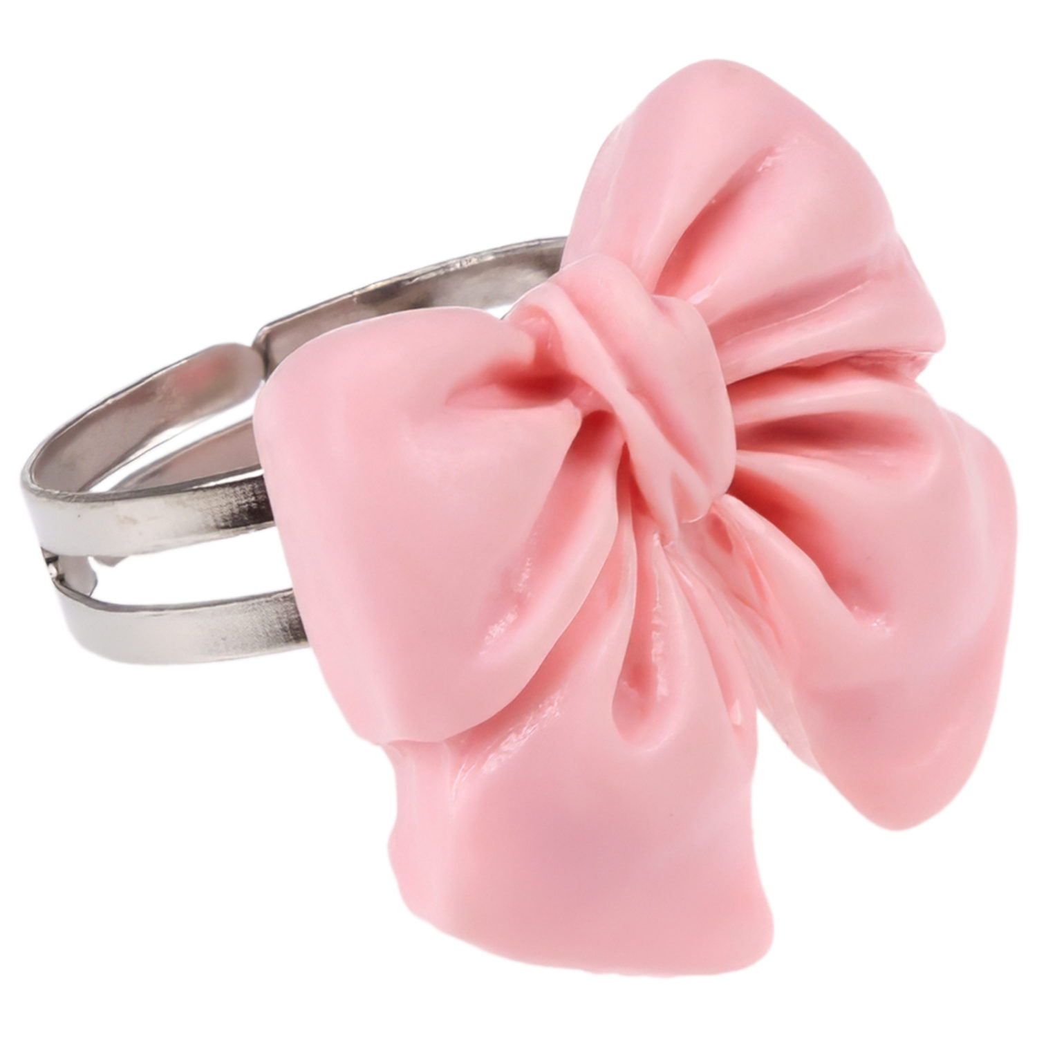 Набор украшений Lukky Fashion "Сиреневая нежность с бантиком" из матовых бусин: 2 браслета, клипсы для ушей, бусы, колечко