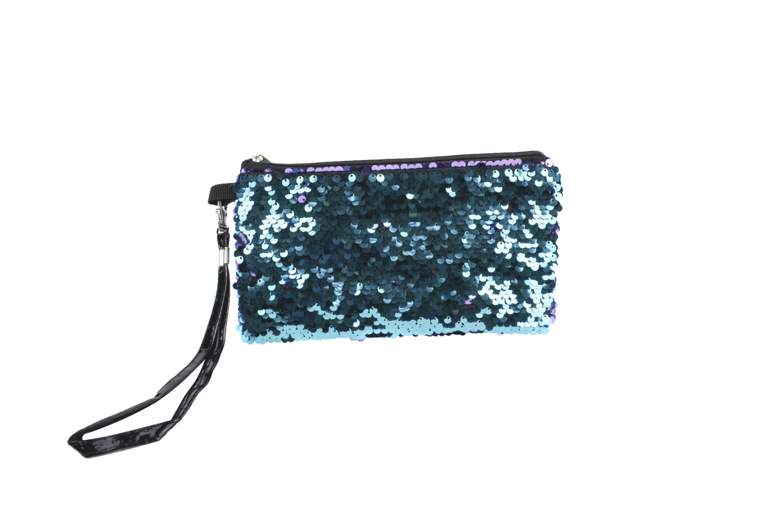 Косметичка LUKKY с пайетками с двух сторон, 3 цвета на выбор