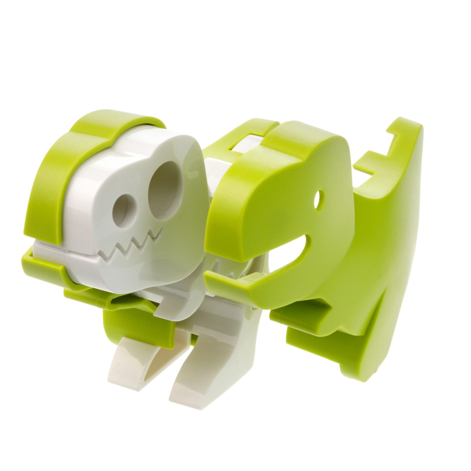 Игрушка динозавр 1TOY 3Dino Magnetic Тираннозавр, сборный, с магнитом, для развития моторики и сил рук, цвет зеленый