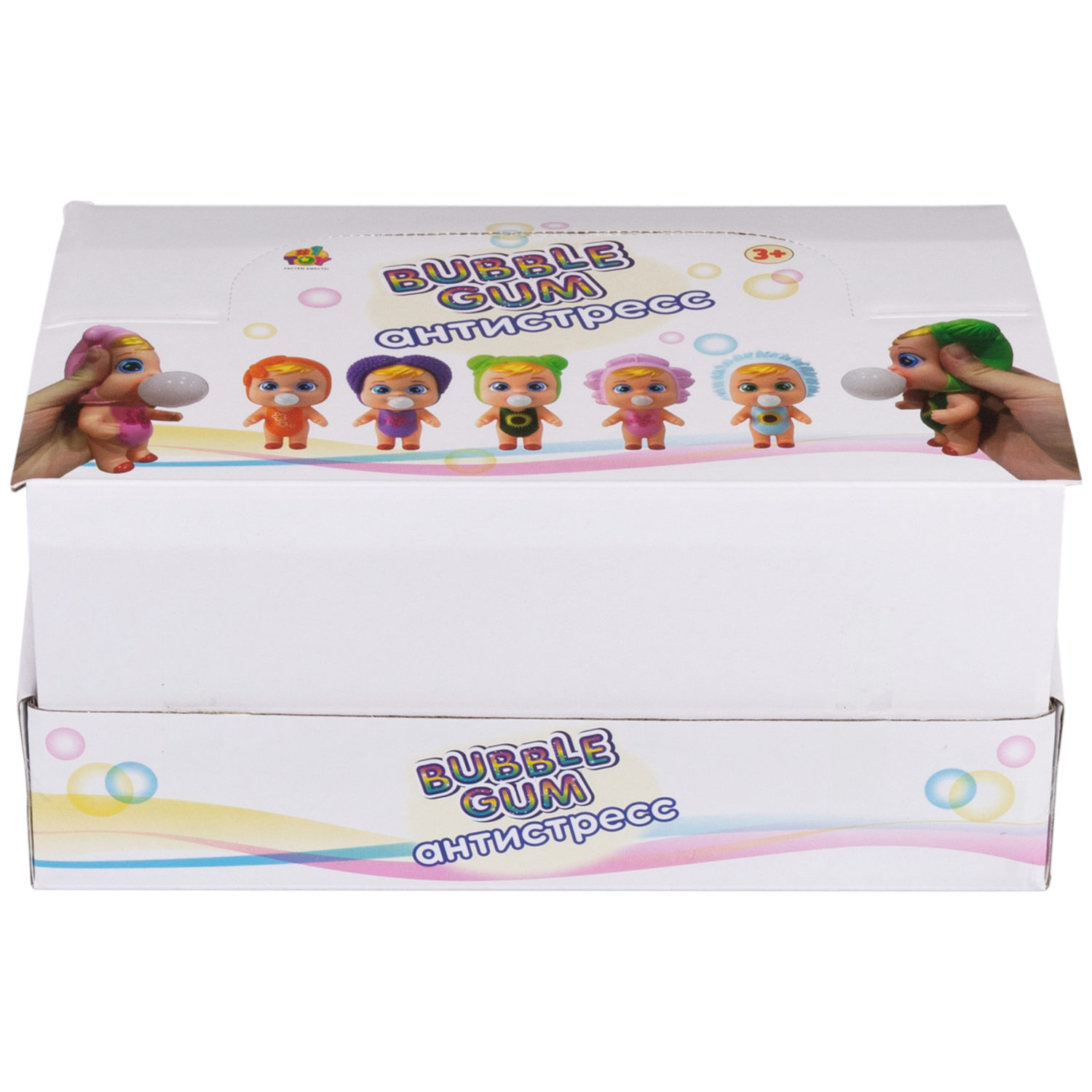 1YOY Bubble Gum-антистресс "Куклы", 6 видов в ассортименте, 7х13 см