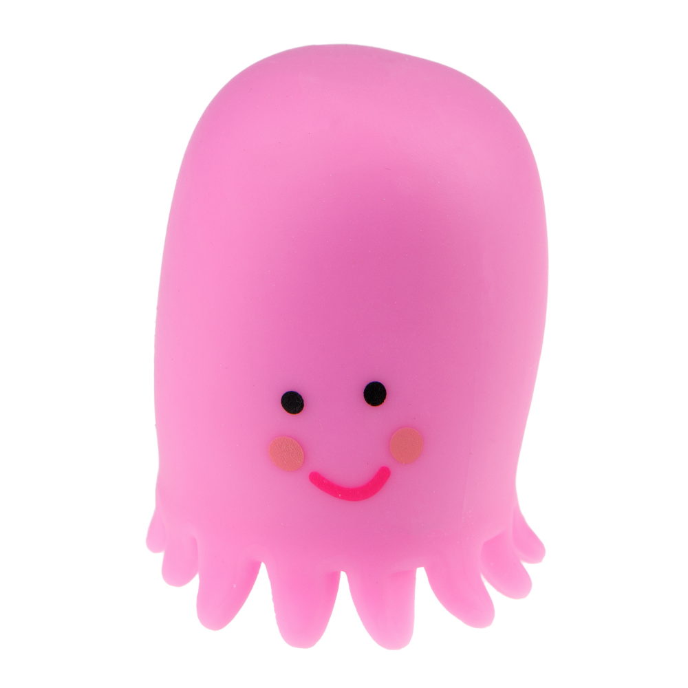 Антистресс-игрушка для рук 1TOY Крутой замес Осьминог, розовый