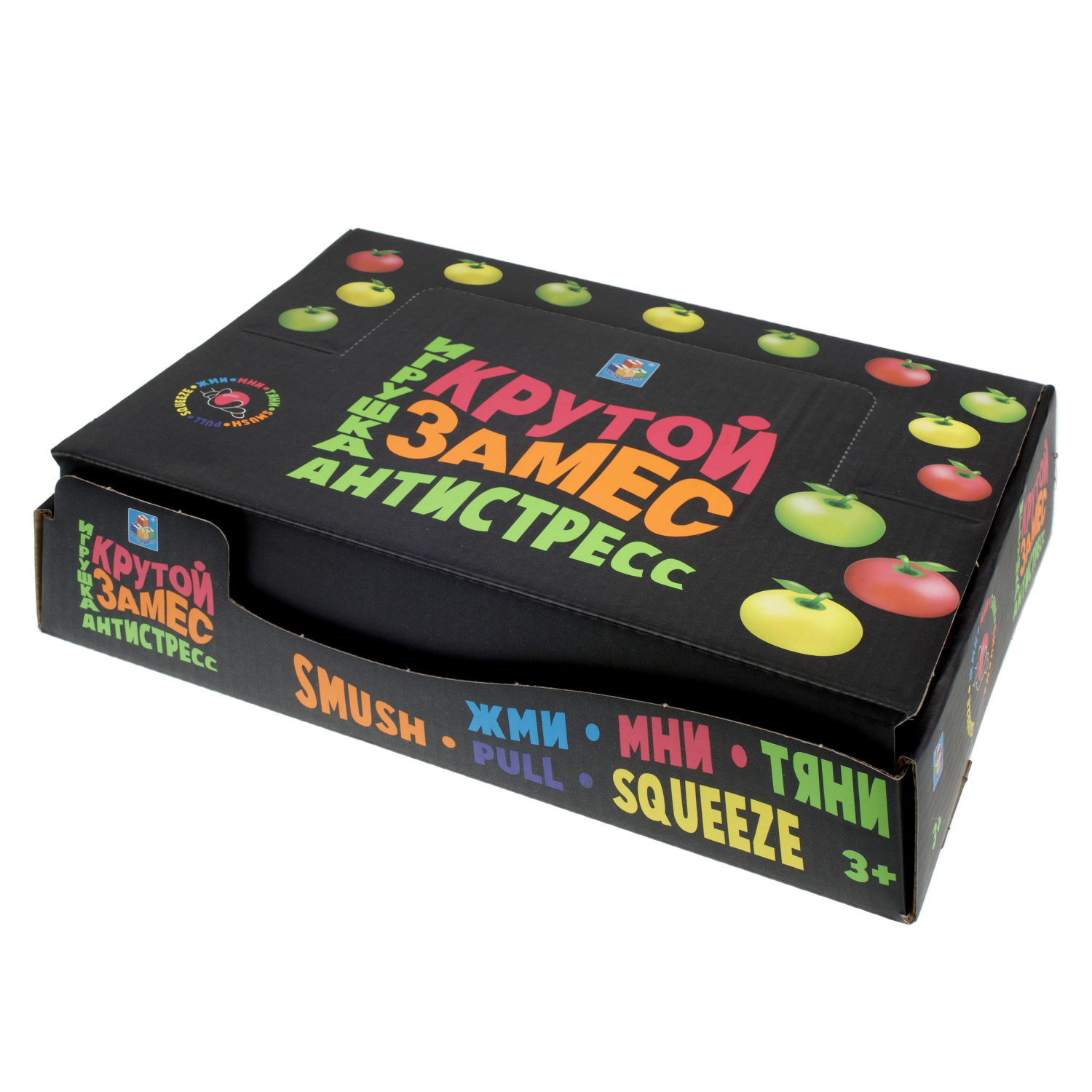 Антистресс-игрушка для рук 1TOY Крутой замес Яблоко, 3 вида в ассортименте, 6,5 см