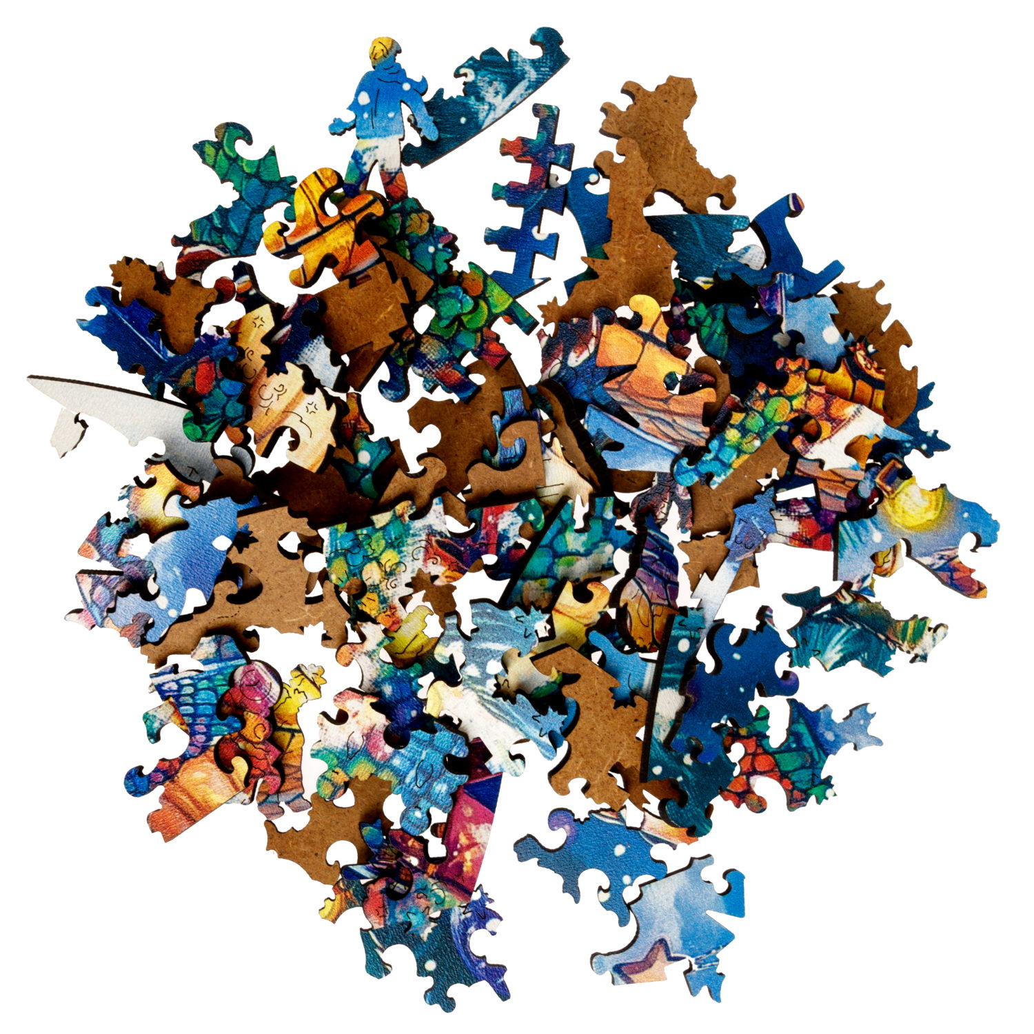 Деревянные пазлы Collection Animation Подарок змеи, 170 деталей